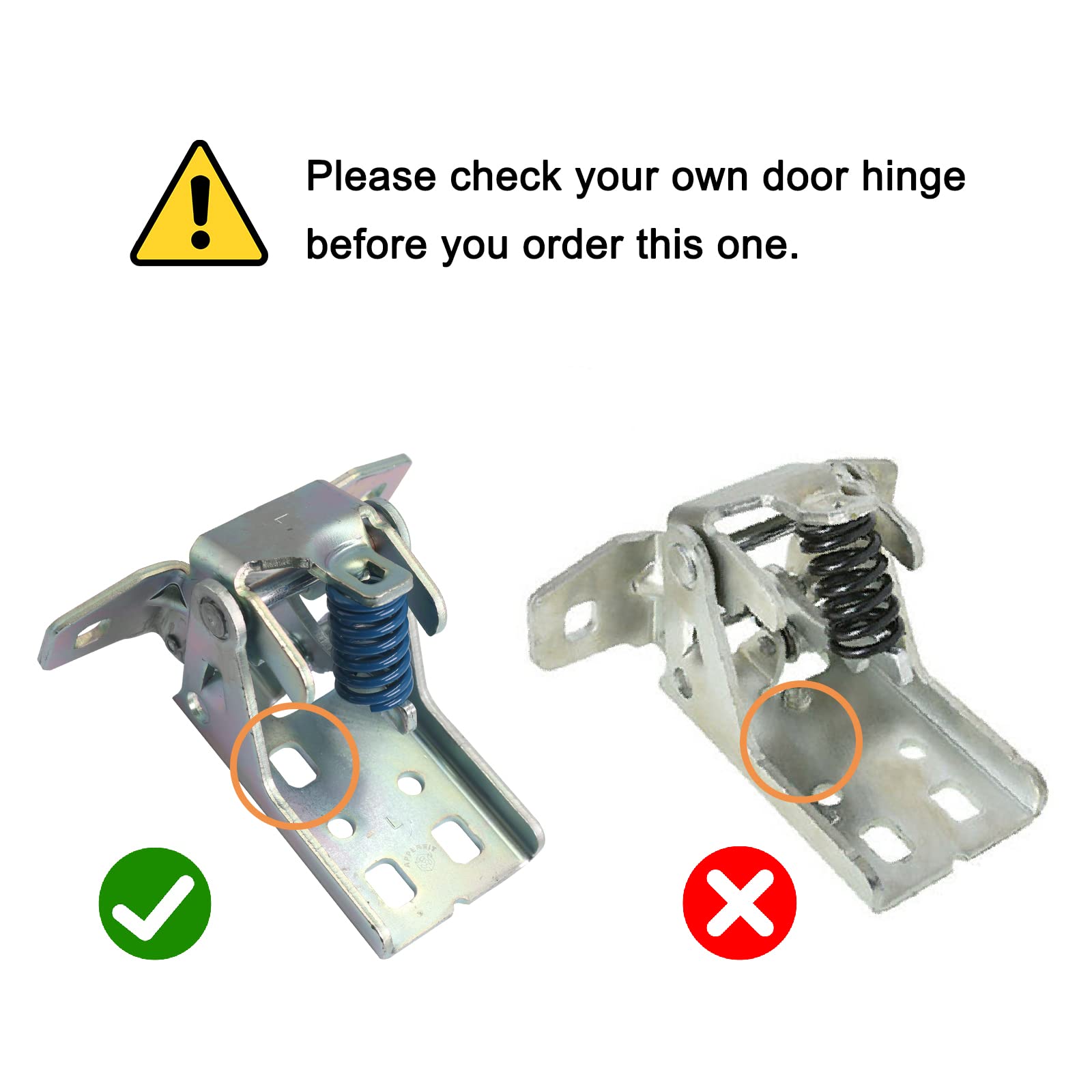 Upper Door Hinge for Front Door Left Driver Side Compatible with Dodge Ram 1500 2500 3500 4500 5500 Dakota Truck Door Parts 2002