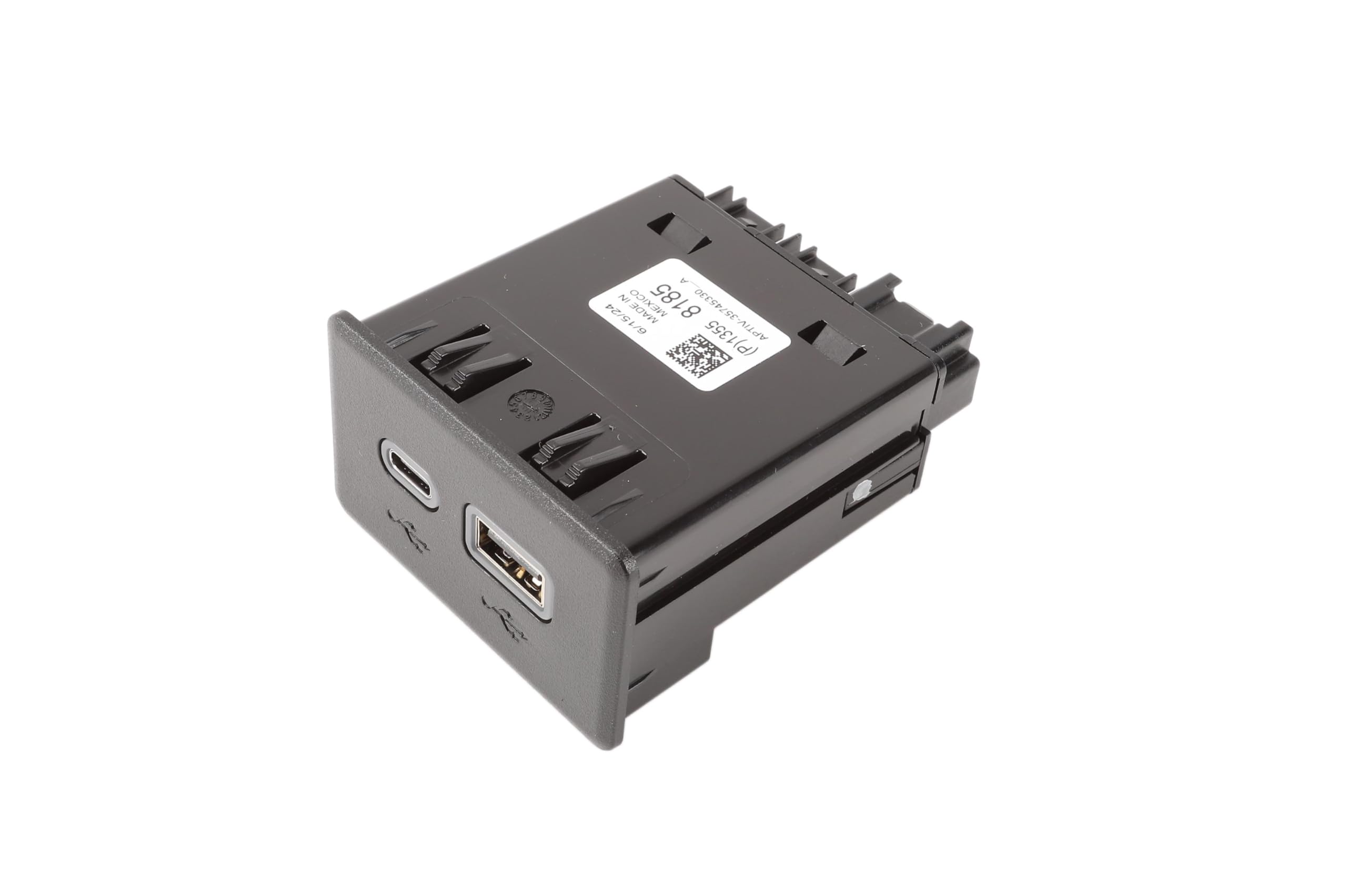 GM Genuine Parts 13558185 Jet Black USB 2 Port Receptacle