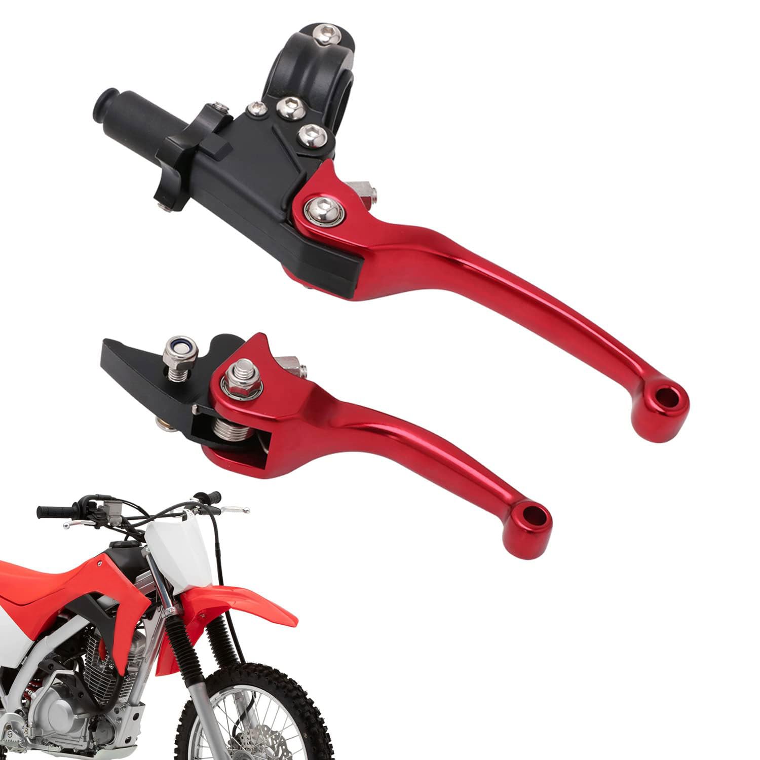 Jfg Racing Motorcycle Brake Clutch Lever 7/8'' 22Mm Folding Levers Aluminum Alloy Universal For Crf50 Klx Ssr Ttr 110 125 150 20