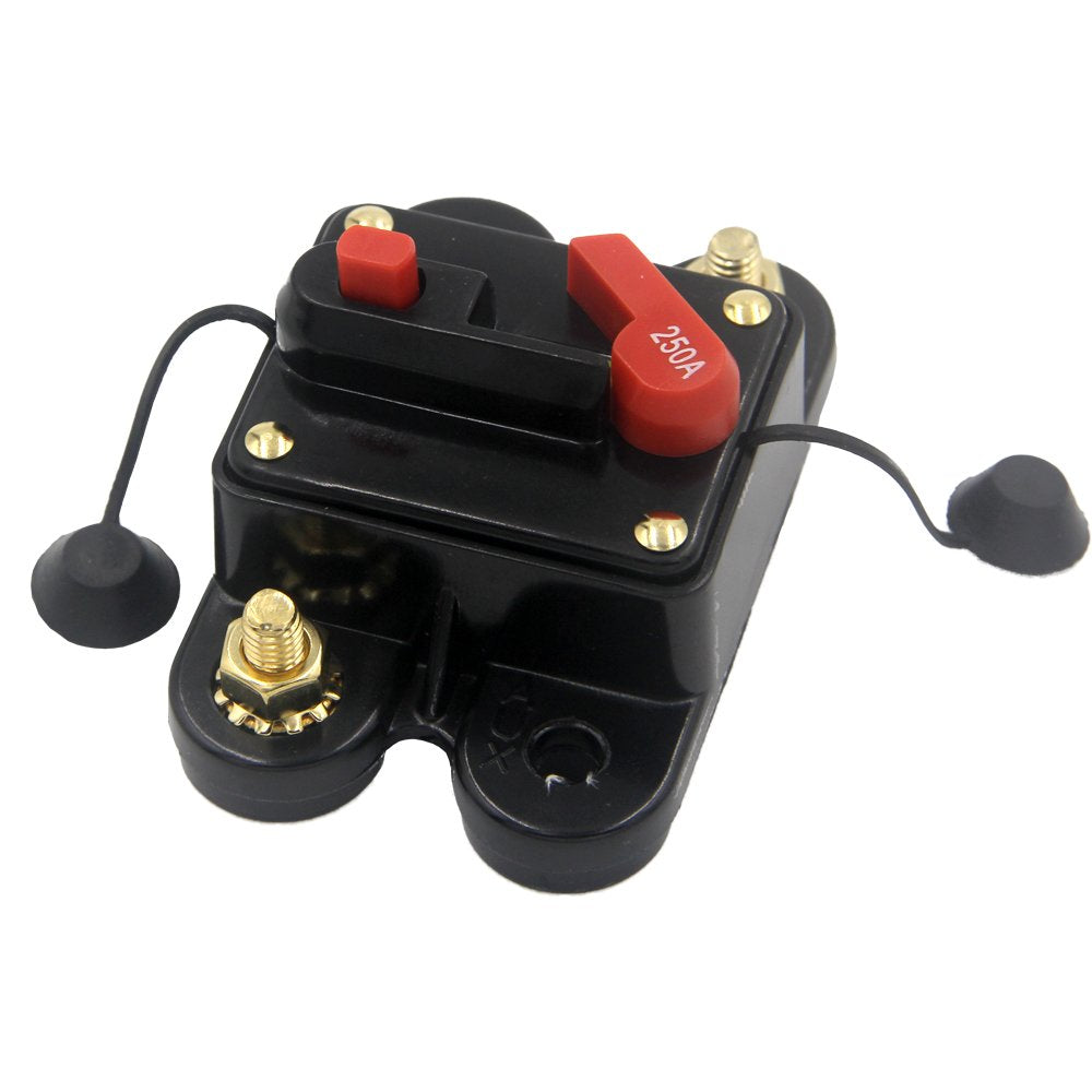 Rkurck 12-24V Dc Circuit Breaker 60A 80A 100A 150A 200A 250A 300A Car Audio Fuse Holder For Trolling Motor Auto Marine Boat Atv