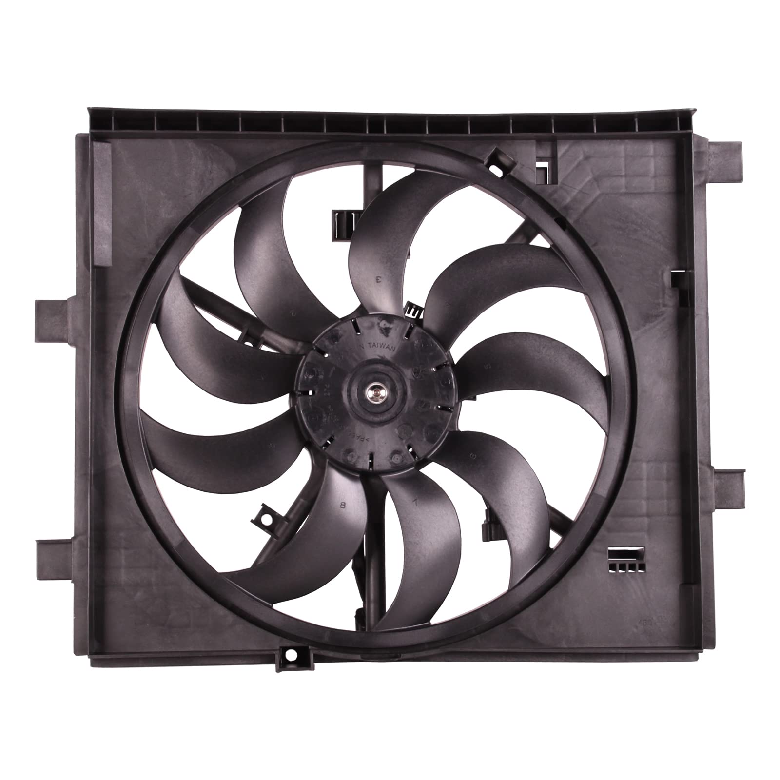TYG Upgraded Cooling Fan Assembly for 2011-2014 Nissan Juke 1.6L W/O PWM | Racing-Level OE Replacement Engine Radiator for 21483