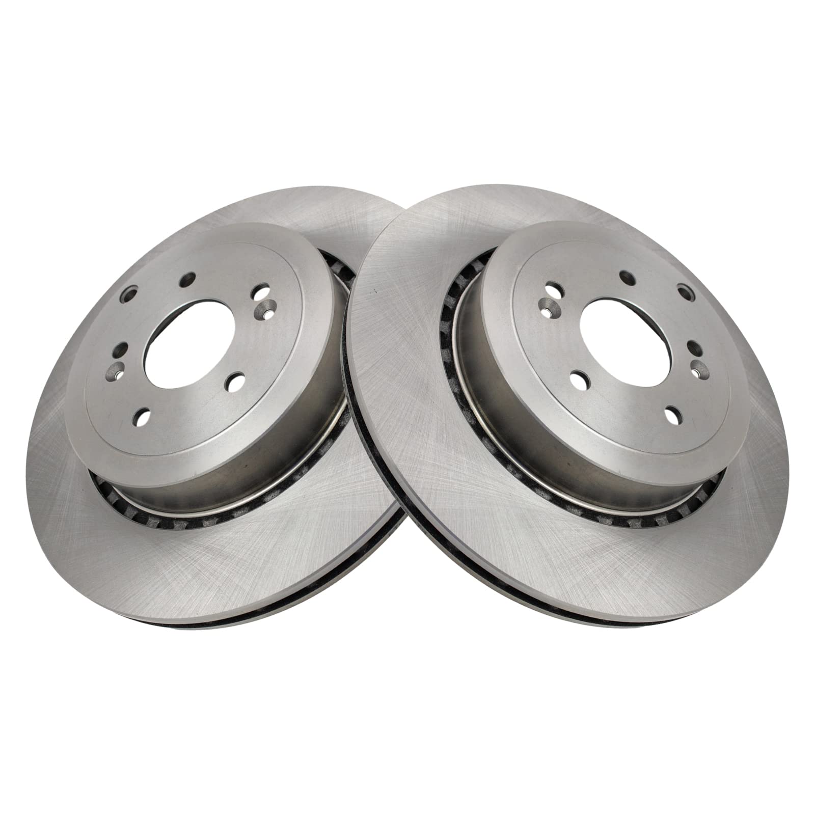 Trq Rear Brake Rotors Set Vented Compatible With 2019-2022 Genesis G70 2018-2023 Kia Stinger