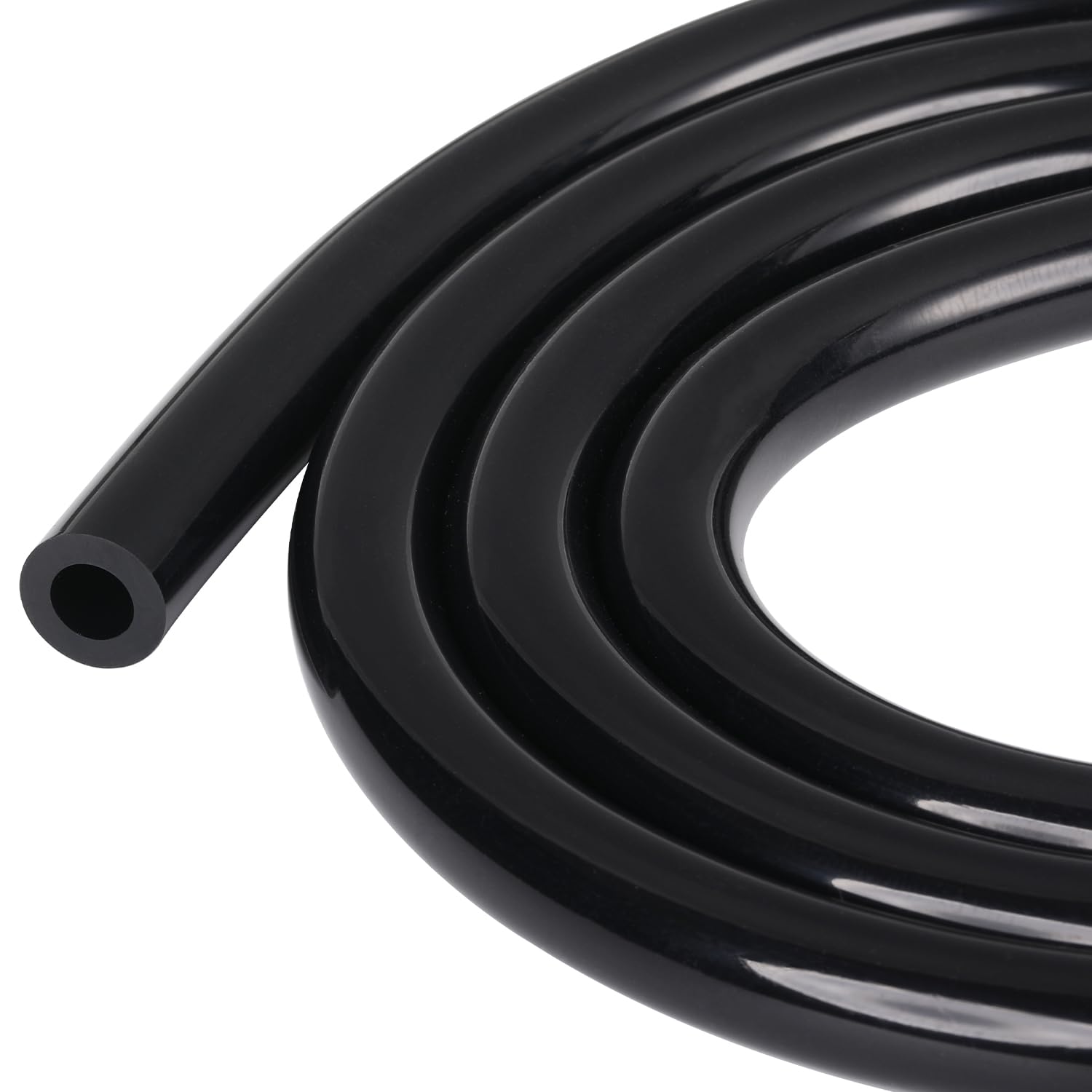 Podavelle 5/16'' 8mm ID Silicone Vacuum Hose Line Tubing 10FT Black 130 PSI Maximum Pressure
