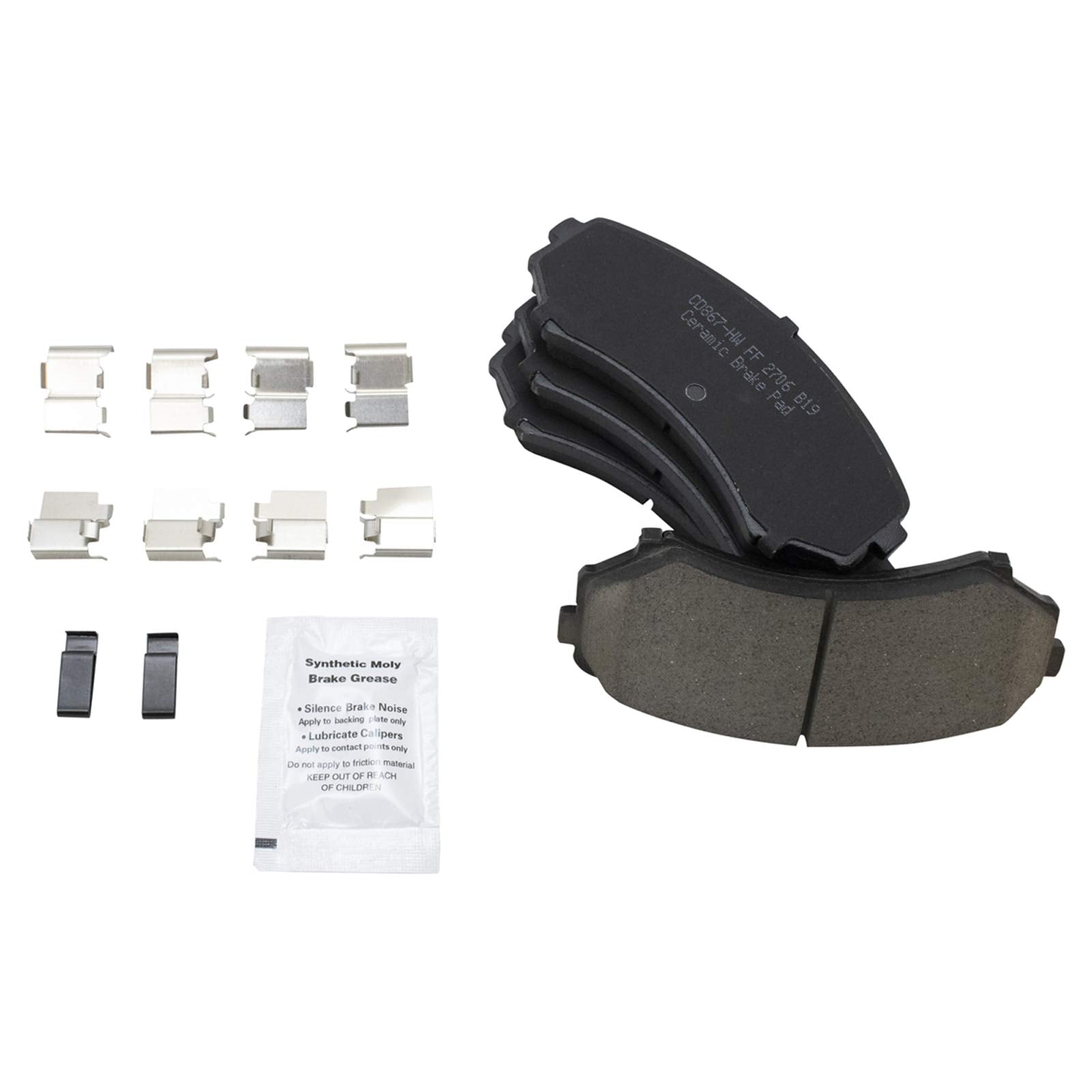 Trq Front Brake Pad & Rotor Kit Brake Pads Brake Rotor Ceramic Compatible With 2002 Honda Passport 2002-2004 Isuzu Axiom Rodeo 2