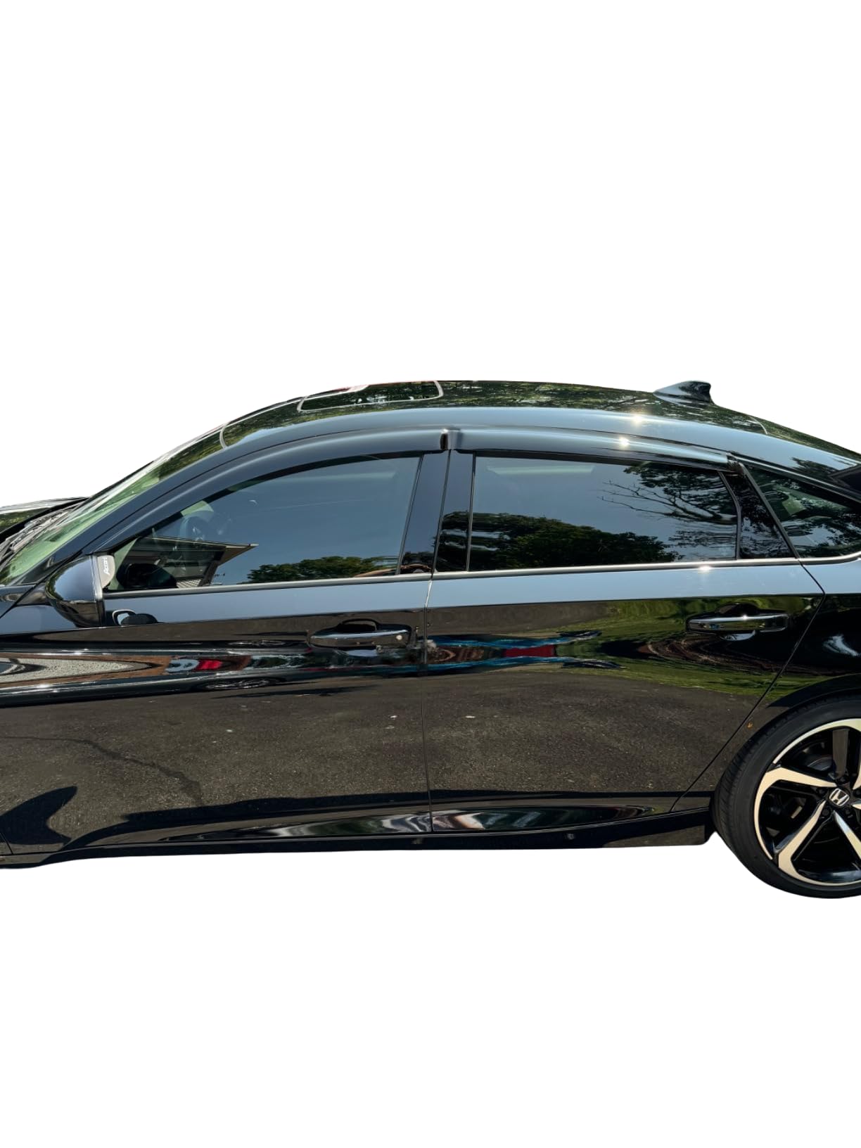 2018-2022 Tape-On Rain Guards For Honda Accord Sedan Side Window Visor Deflectors 10Th Gen Lx Ex-L Sport Touring Durable Vent Sh