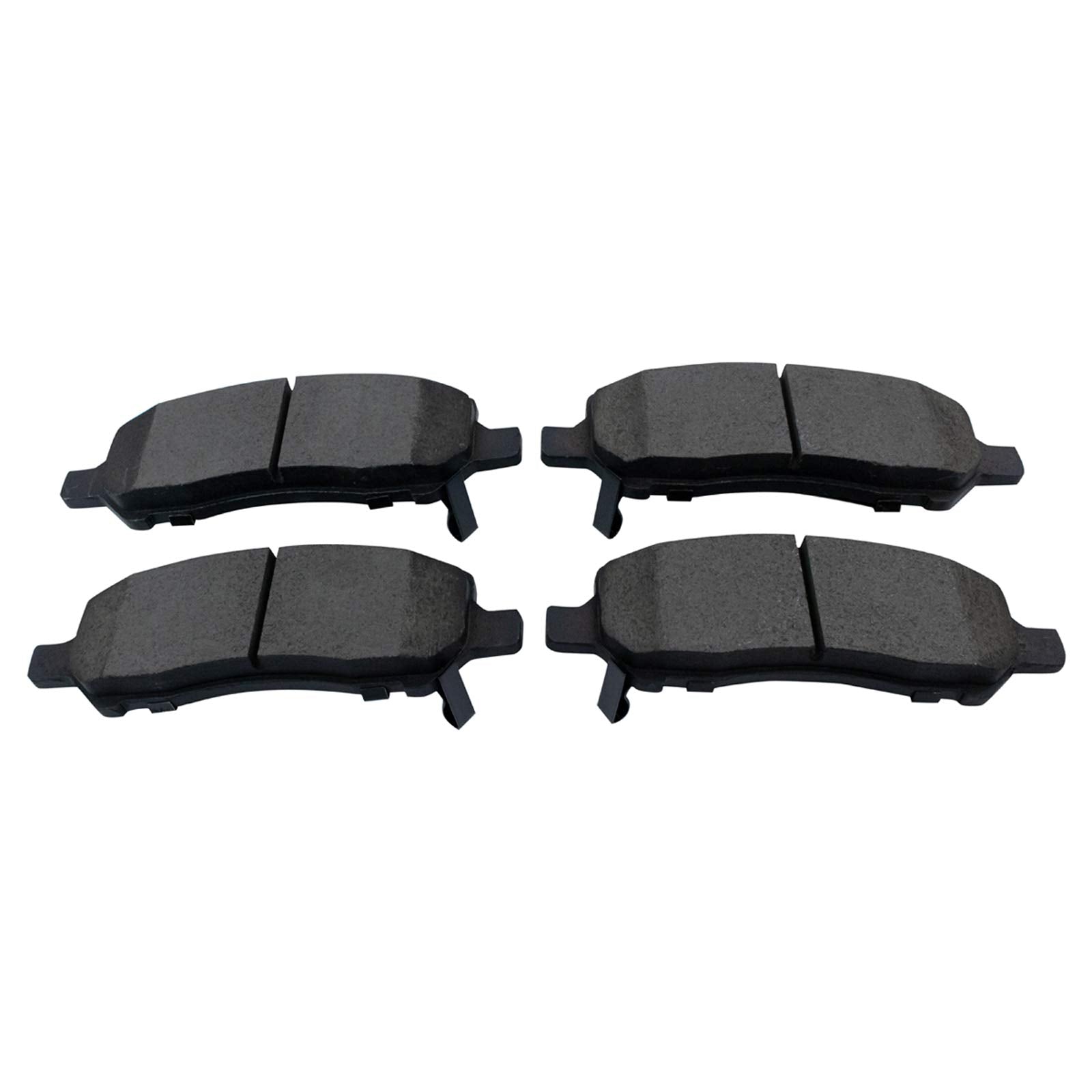 Trq Rear Brake Pad & Rotor Kit Brake Pads Brake Rotor Ceramic Premium G-Coated Compatible With 2013-2016 Dodge Dart