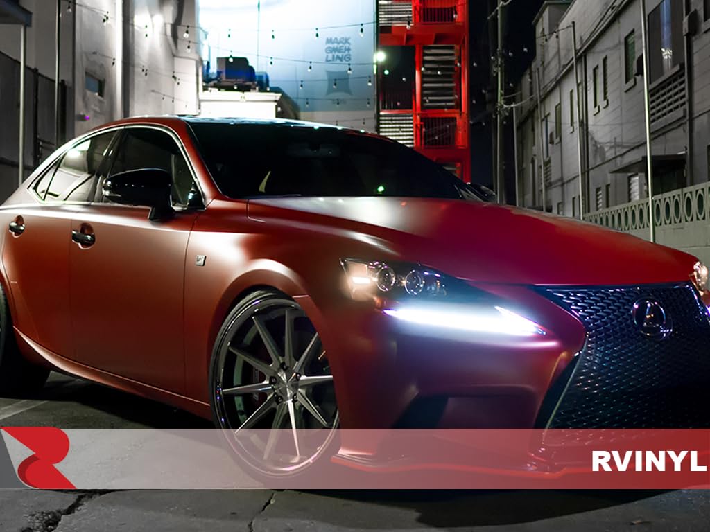 3M 2080 Series Sp273 Satin Vampire Red Dual Cast Car Wrap Vinyl Film And Controltac Air Release Adhesives - 1Ft X 1Ft - Bubble F