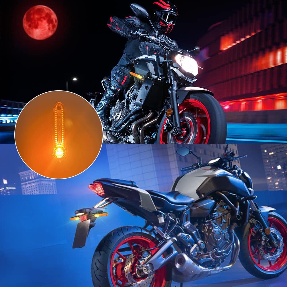motoparty LED Turn Signal Light for YAMAHA MT07 Tracer 700 XJ6 FZ6 MT09 900 MT10 YZF R1 R3 R6 R6S FZ6 FZ1 FZ Fazer FZ6R FZ07 FZ8