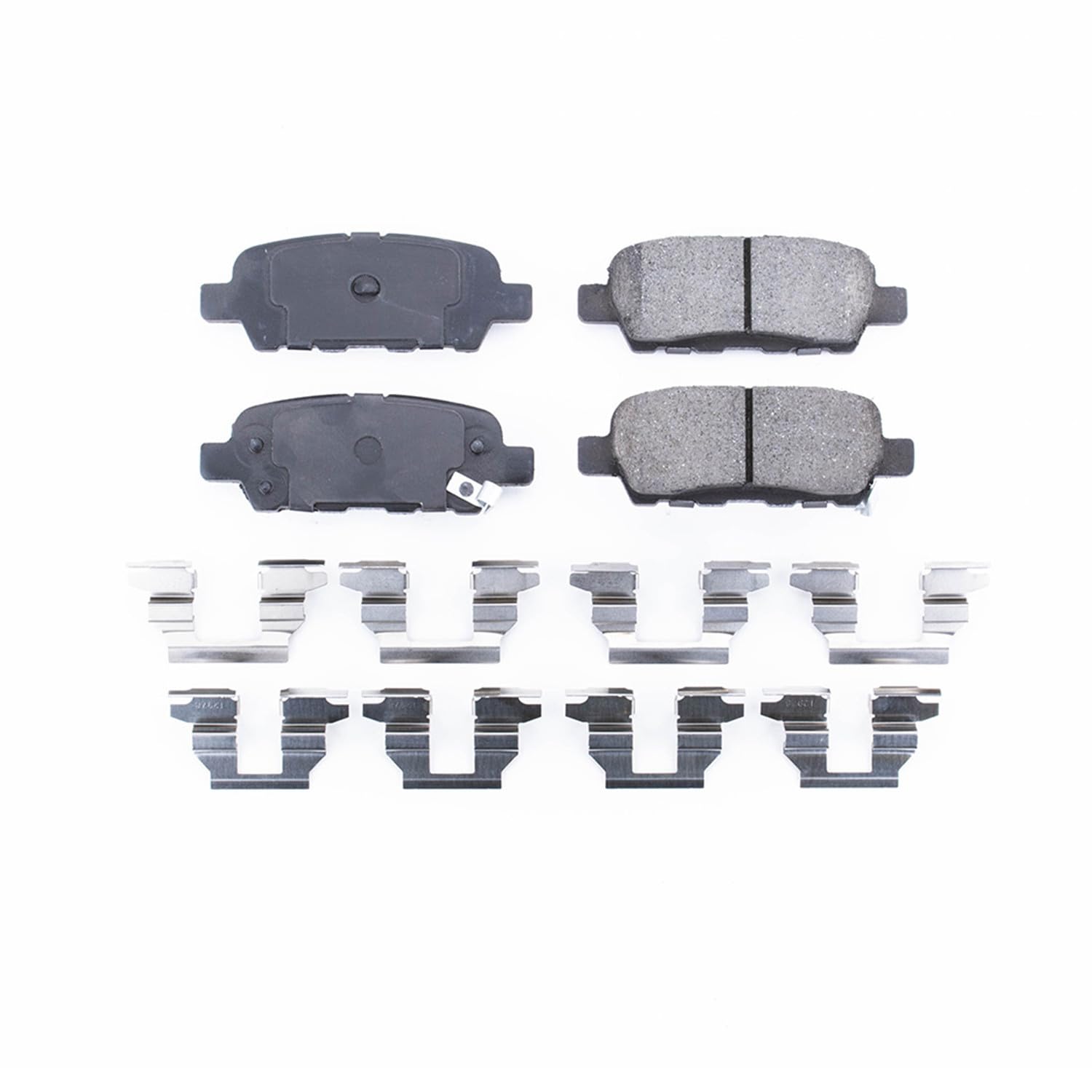 Power Stop 17-905 Rear Z17 Ceramic Brake Pads with Hardware For Infiniti EX35 FX35 G35 G37 M35 M37 M45 M56 Q50 Q60 Q70 QX60 QX70