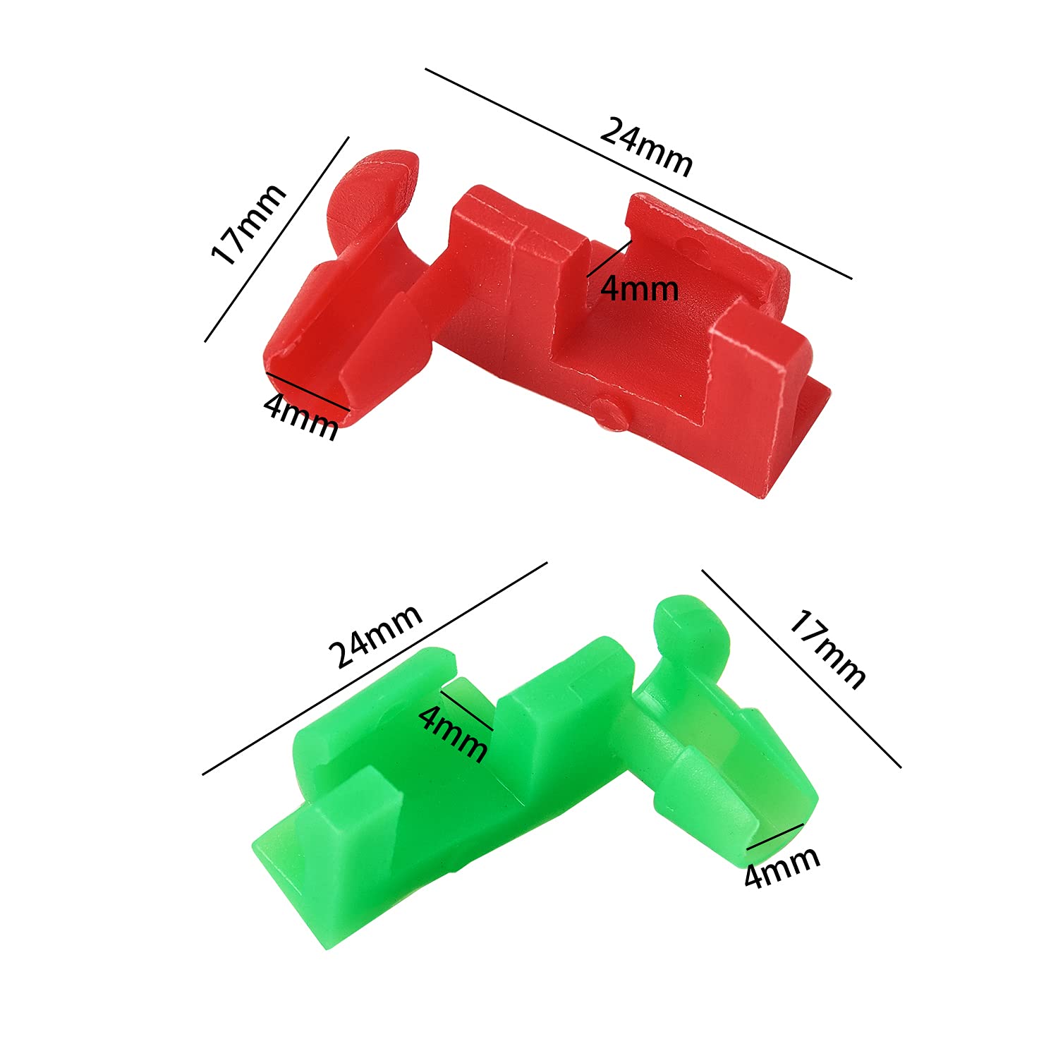 (5 Pair) 1999-2007 Chevy Silverado Gmc Sierra Tailgate Handle Rod Clip Left & Right Rod Retainer Clips - Oem#: 88981030, 88981031