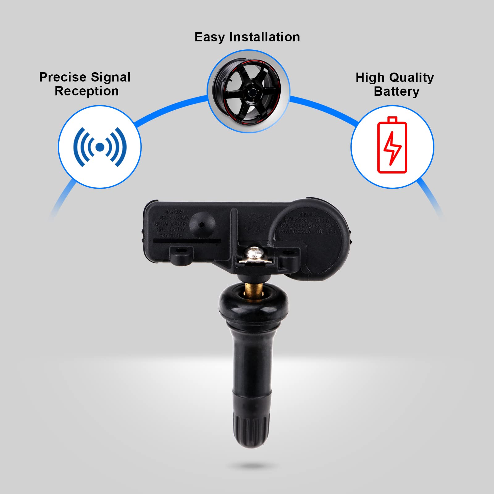 Tuhaowa Tire Pressure Sensor Tpms Compatible With Chevy Buick Gmc Cadillac Pontiac Tire Pressure Monitoring Sensor Pre-Programme