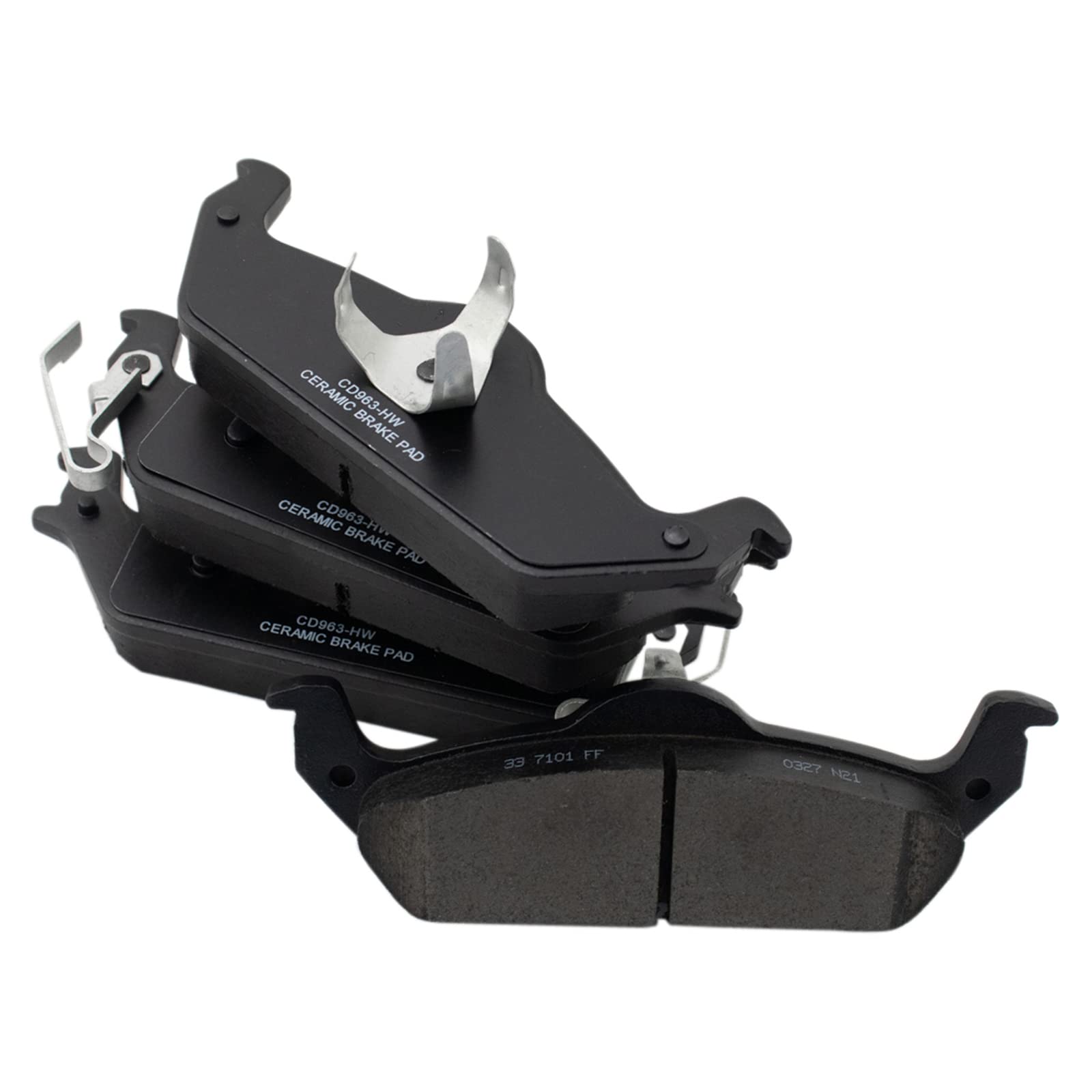 TRQ Rear Brake Pads Ceramic Compatible with 2002-2004 Dodge Dakota