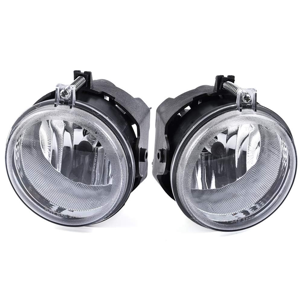 G-PLUS Front Bumper Fog Lights Assembly Compatible with 2006-2009 Dodge Charger/Fit 2008-2010 Dodge Challenger with Bulbs Left/R