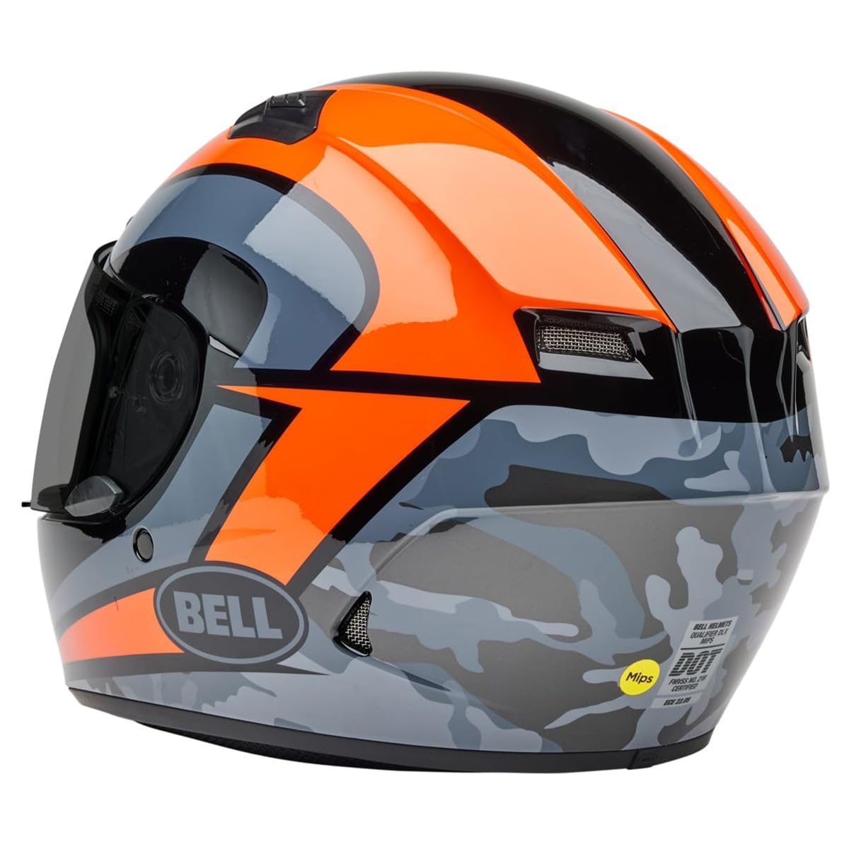 Bell Qualifier Dlx Mips Street Helmet (Gloss Blitz Orange/Black - Medium)