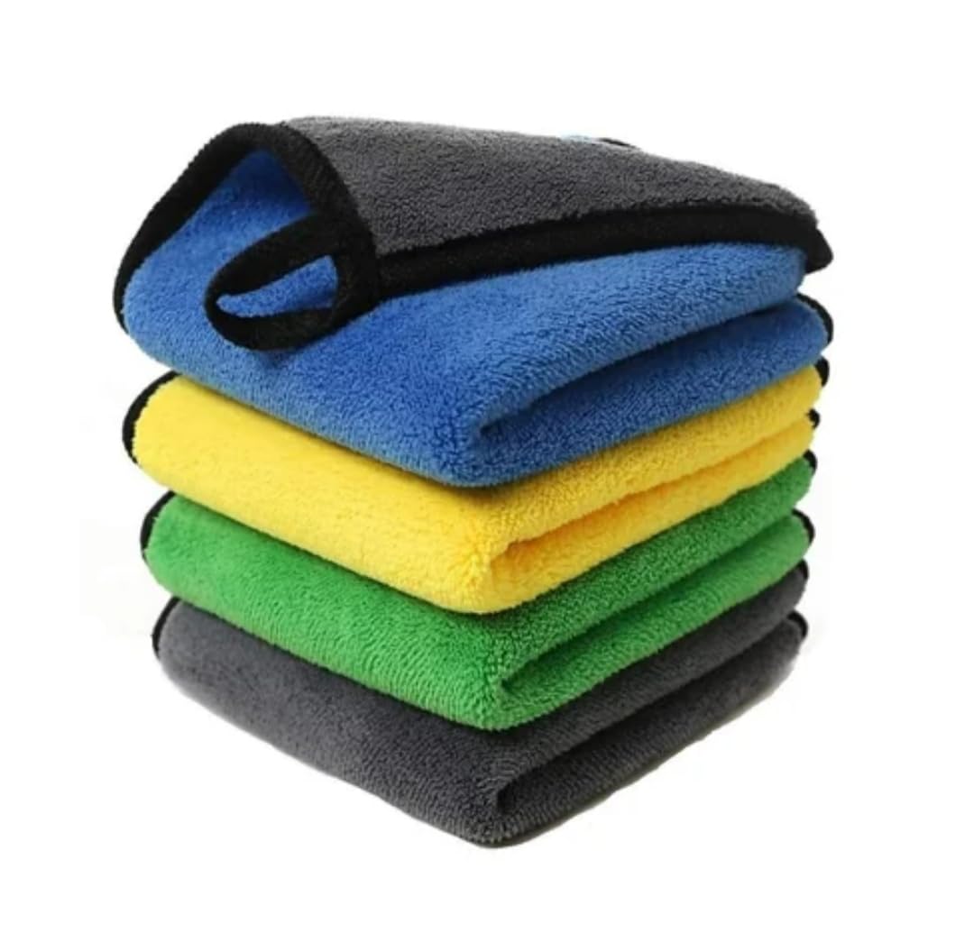 Misfitt Microfiber Towel for Car Cleaning and Detailing 800 GSM  Dual Sided, Extra Thick Plush, Lint Free Microfiber Cloth  30