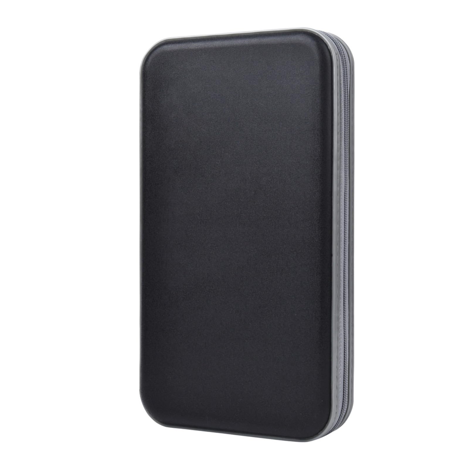 Alavisxf Xx Cd Holder, 72 Capacity Cd/Dvd Case Holder Portable Wallet Storage Organizer Hard Plastic Protective Storage Holder For Car Travel(72 Capacity, Black 72)