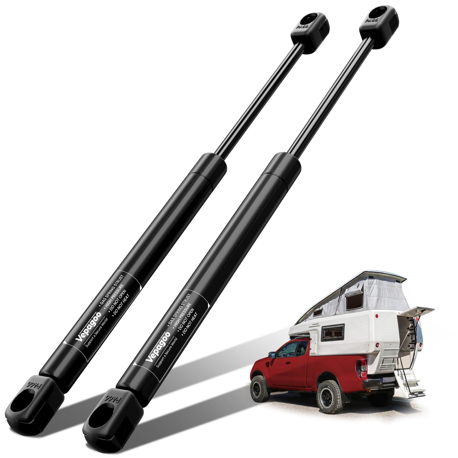 Vepagoo Gas Struts 20 Inch 90lbs/400N C16-15112 Shocks Spring Lift Support for RV Bed Camper The Door Tonneau Cover Mattress Tra