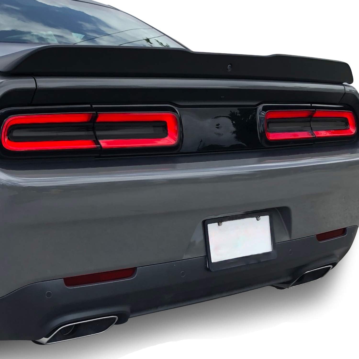 Bogar Tech Designs Tail Light Sidemarkers Rear Reflectors Tint Kit Compatible With And Fits Dodge Challenger 2015-2022, Dark Smo