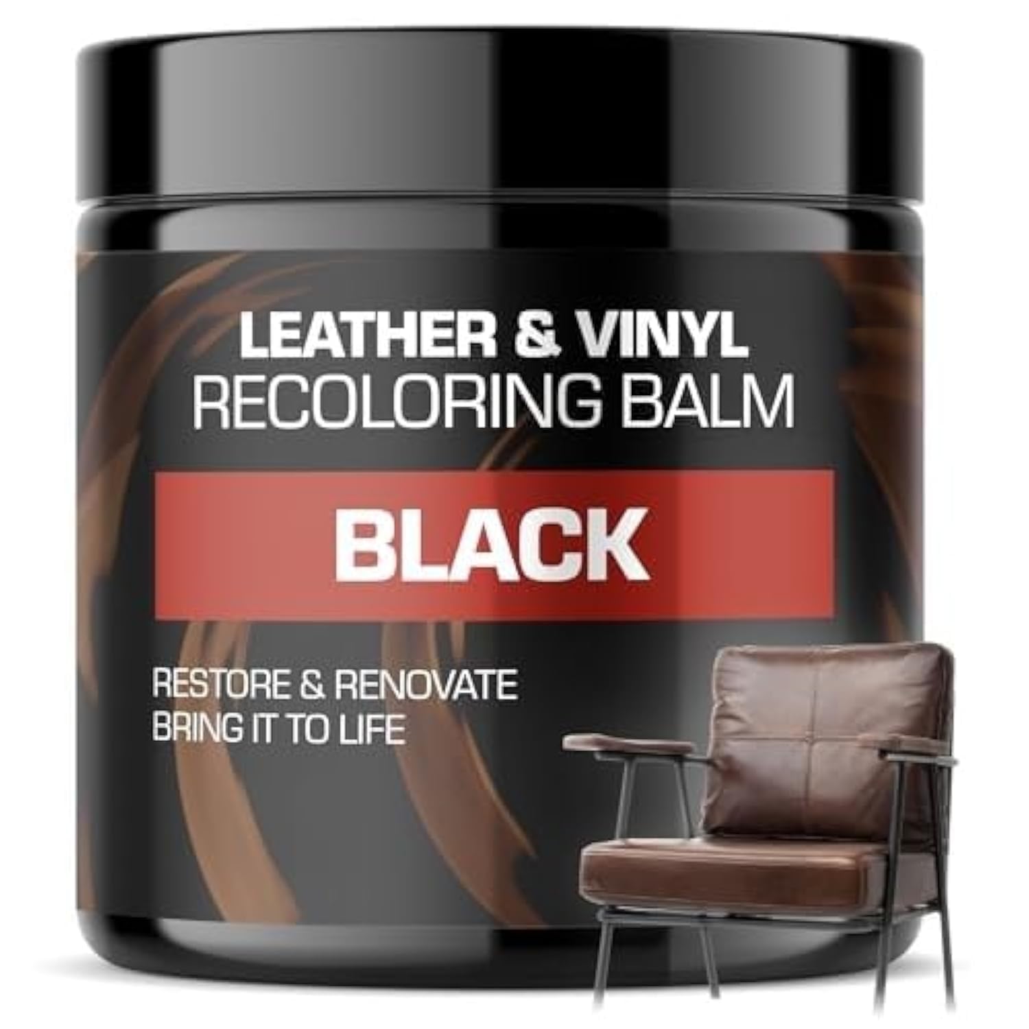 Fortivo Black Leather Balm, Leather Repair Kit Furniture, Leather Repair Kits For Couches, Leather Color Restorer For Furniture,