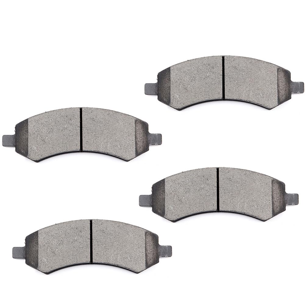 Cciyu D1084 Front Ceramic Disc Brake Pads Kit For Chrysler Aspen For Dodge Dakota Durango Ram 1500 For Jeep Wrangler For Mitsubi