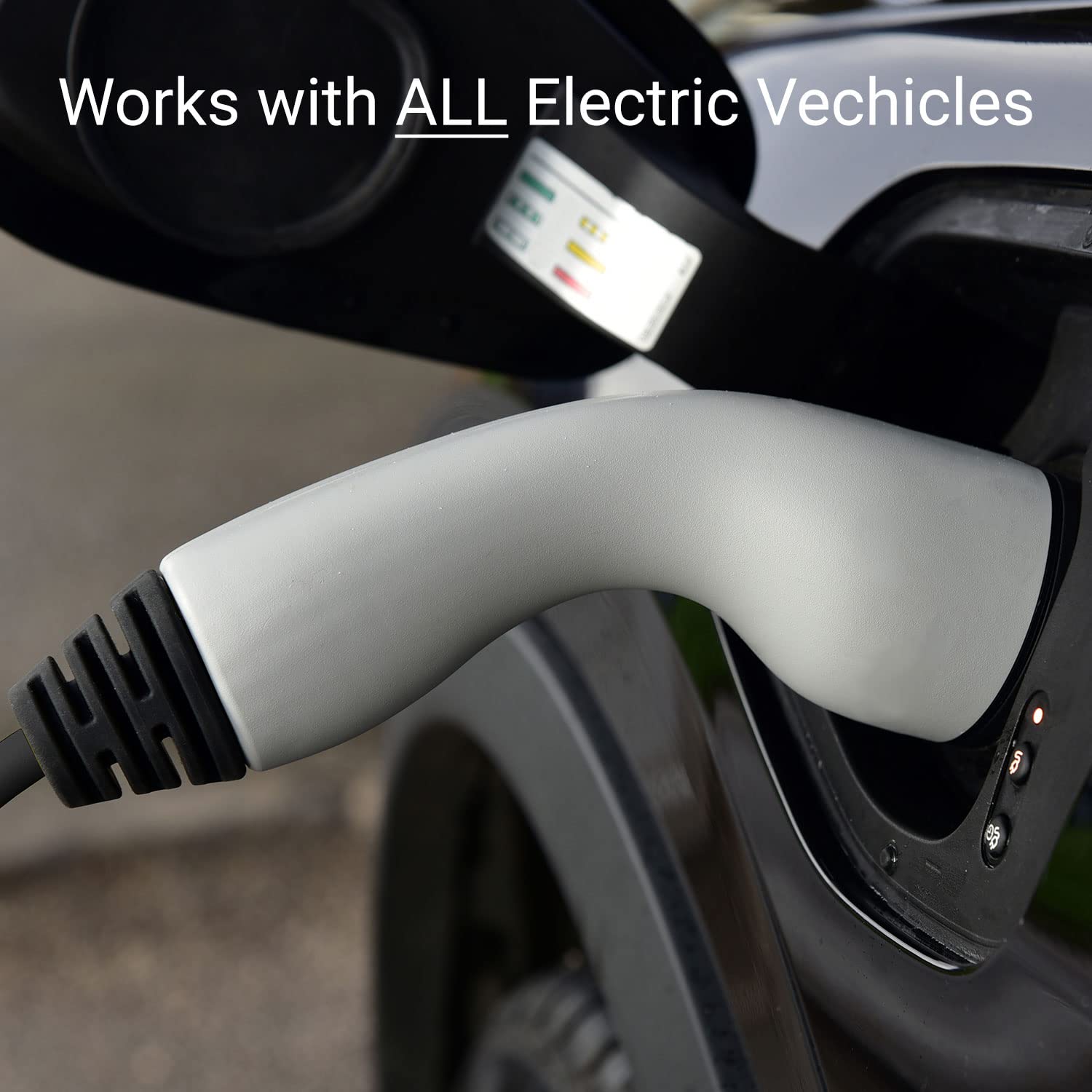 EMPORIA Level 2 EV Charger, 48 Amp, NEMA 14-50, J1772, 240V, WiFi Enabled, 24ft Cable, Black, Model EV001