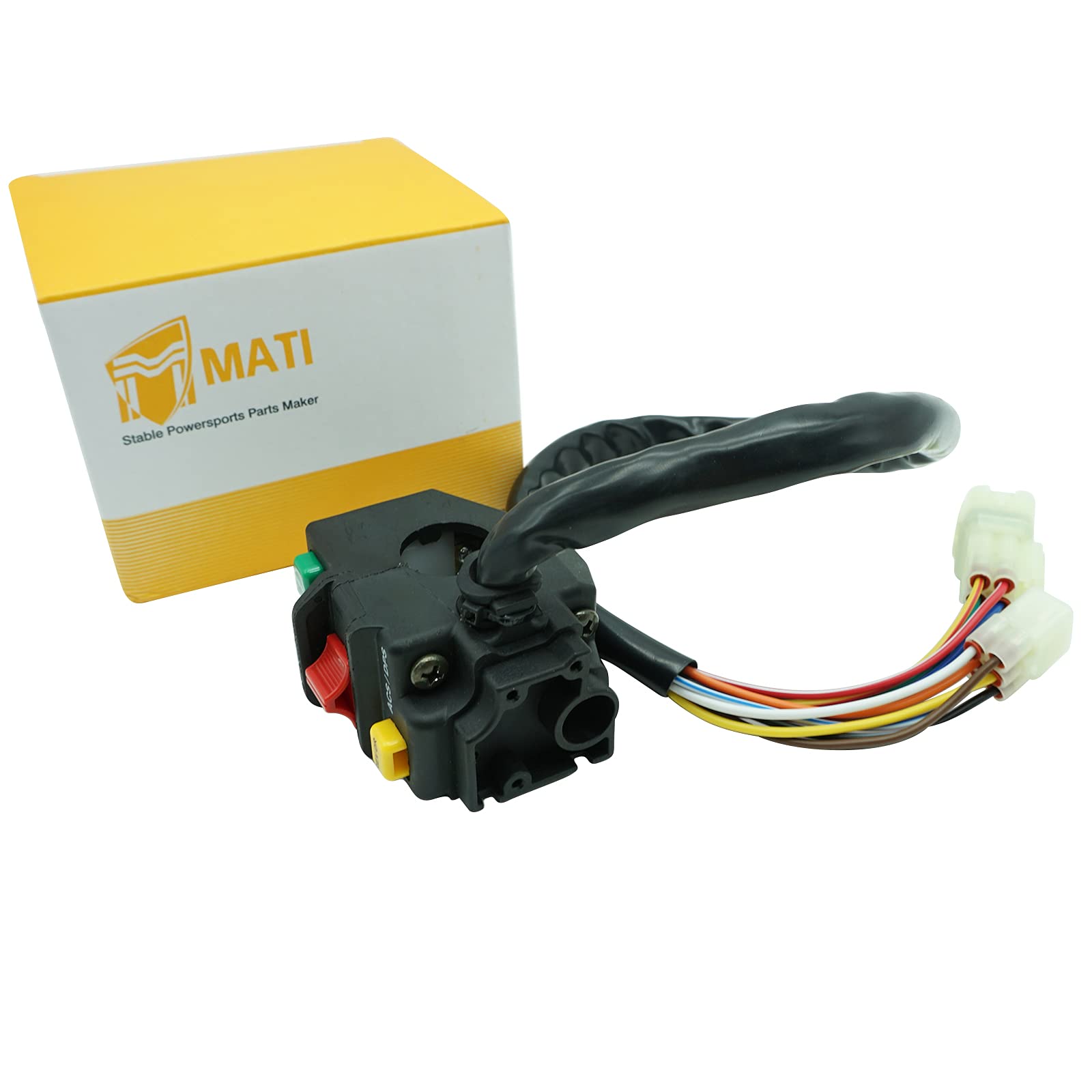 M MATI Left Handlebar Start Stop Headlight Switch for Can Am Outlander/Renegade 650-1000, Model 710005070