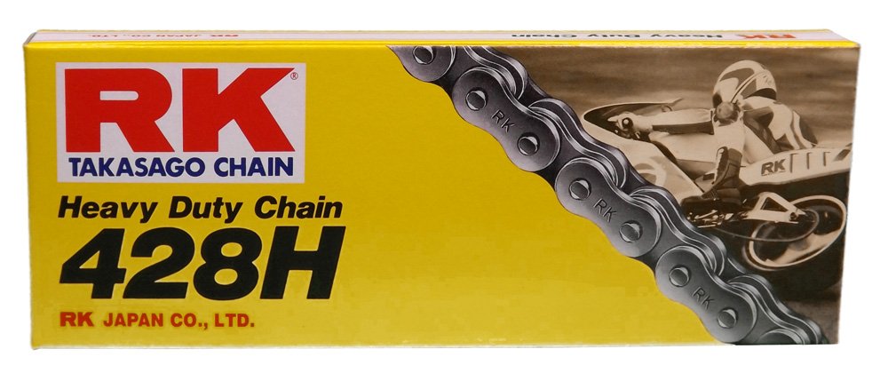 Rk Racing Chain M428H-110 (428 Series) 110-Links Standard Non O-Ring Chain With Connecting Link