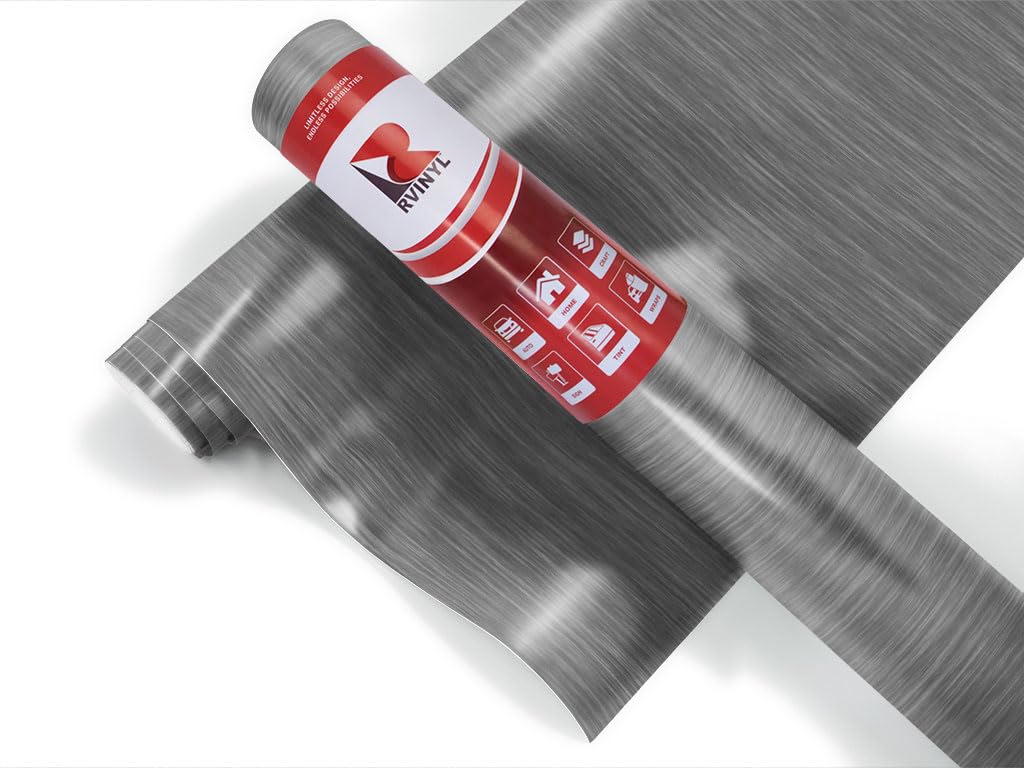 3M 2080 Series Br230 Brushed Titanium Dual Cast 3D Embossed Grained Vinyl Car Wrapping Film - 1Ft X 1Ft - 1Sq Ft - Vehicle Sheet