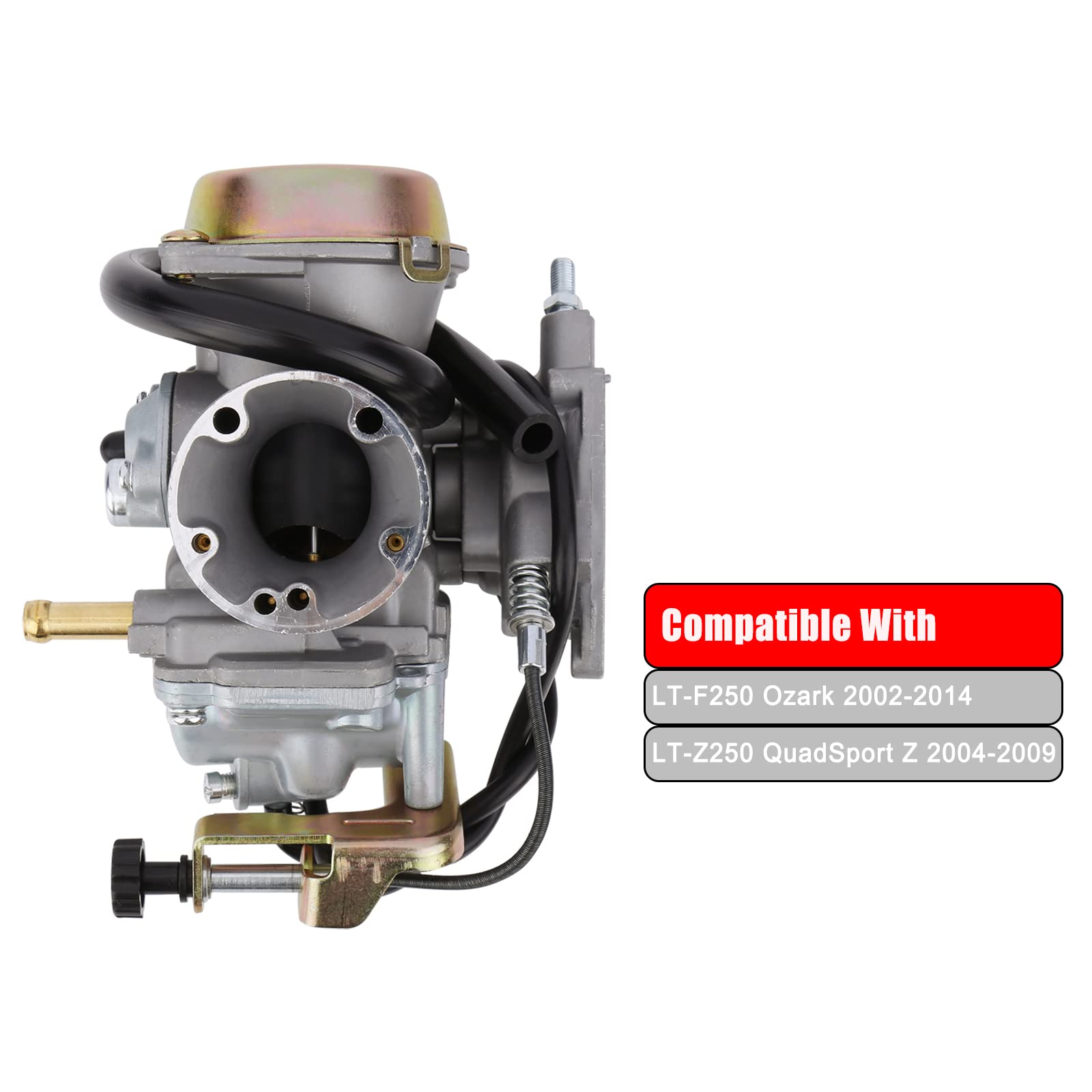 Ozark 250 Carburetor Fits Suzuki LT-F250 Ozark 2002-2009 2012-2014, LT-Z250 QuadSport Z 2004-2009, Replace# 13200-21G10 13200-05