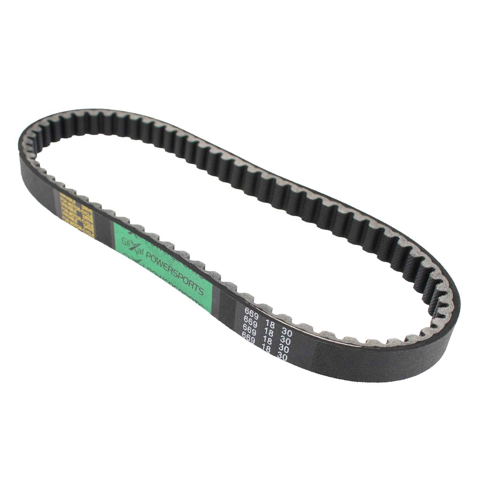 Glixal ATKS-032 139QMB Reinforced 669-18-30 Racing CVT Drive Belt GY6 49cc 50cc ROKETA Baja Tank JMSTAR TAOTAO JONWAY Scooter Mo