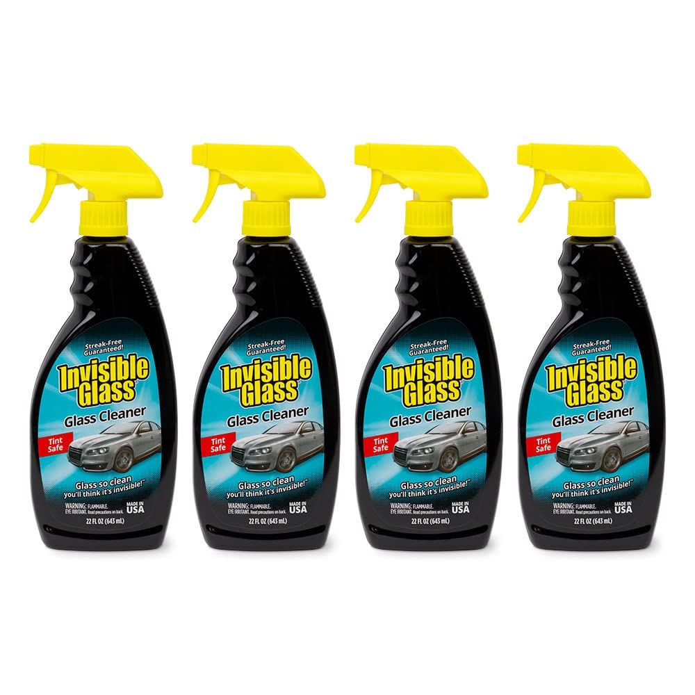 Invisible Glass 92164-4Pk Premium Glass And Window Cleaner For Auto And Home Cleans Glass, Windows, Windshields, Navigation Scre