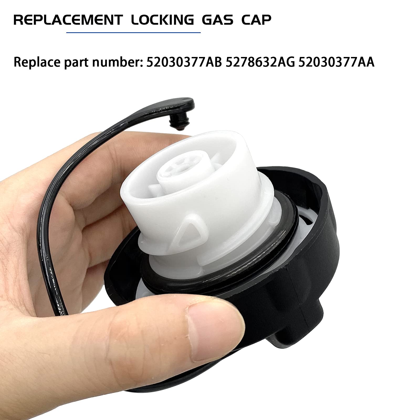 52030377AB Gas Cap Fuel Cap Replacement for Dodge Ram 1500 2500 3500 4500 5500 Promaster Dakota, Nitro Caliber Challenger Durang