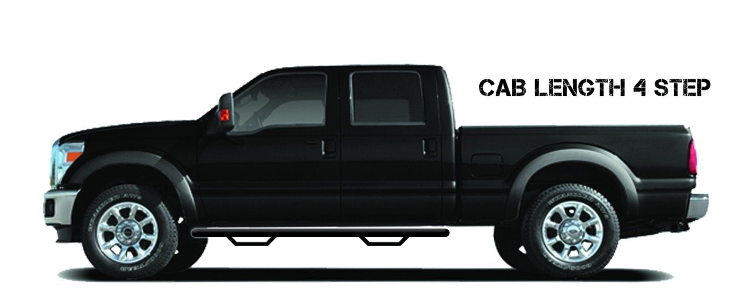 N-Fab Nerf Steps For Ram | Cab Length, Heavy Duty Steel, Textured Black | D0984Cc-Tx | Fits 2009-2015.5 Ram 1500, 2010-2018 2500