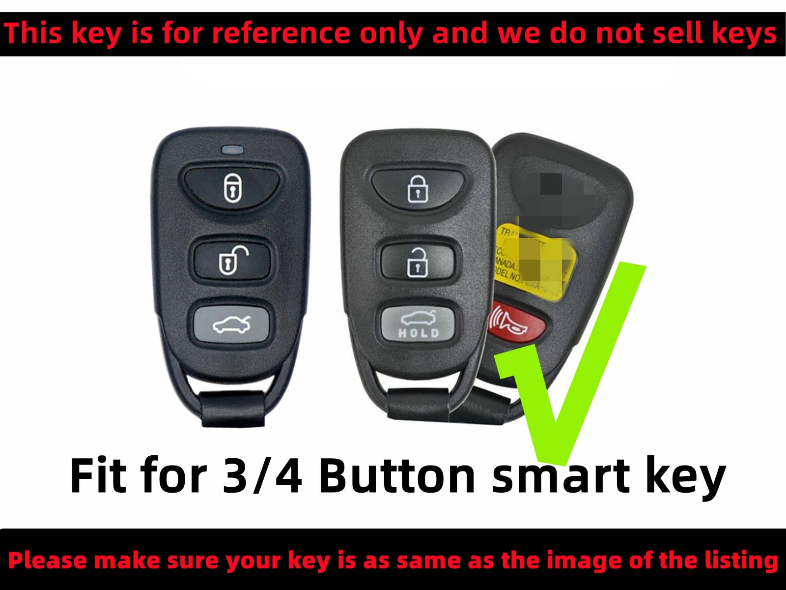 REPROTECTING TPU Key Fob Cover Compatible with 2006-2020 Hyundai Accent Elantra Genesis Sonata Kia Forte Optima Rondo Sorento Sp