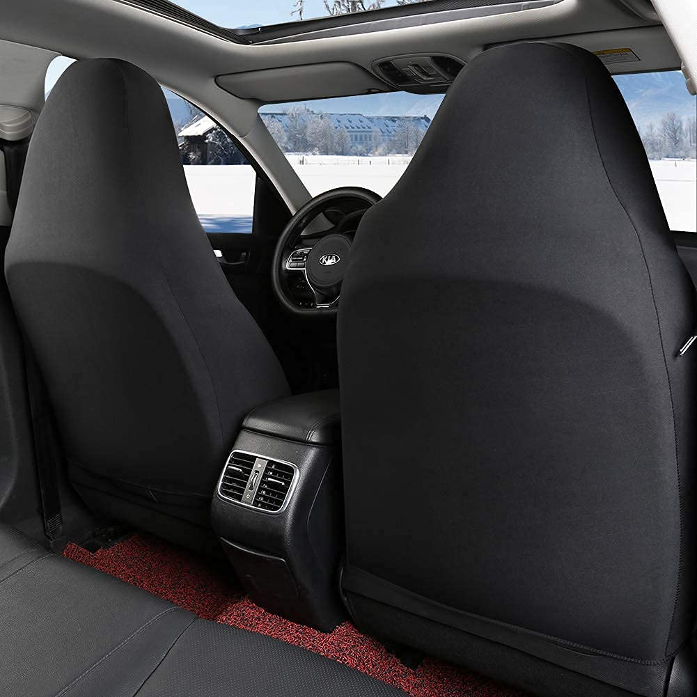 Giant Panda Front Car Seat Covers, Bucket Seat Covers, Leather High Back Auto Seat Covers For Cars, Trucks, Jeep, Van, Suv, Pick