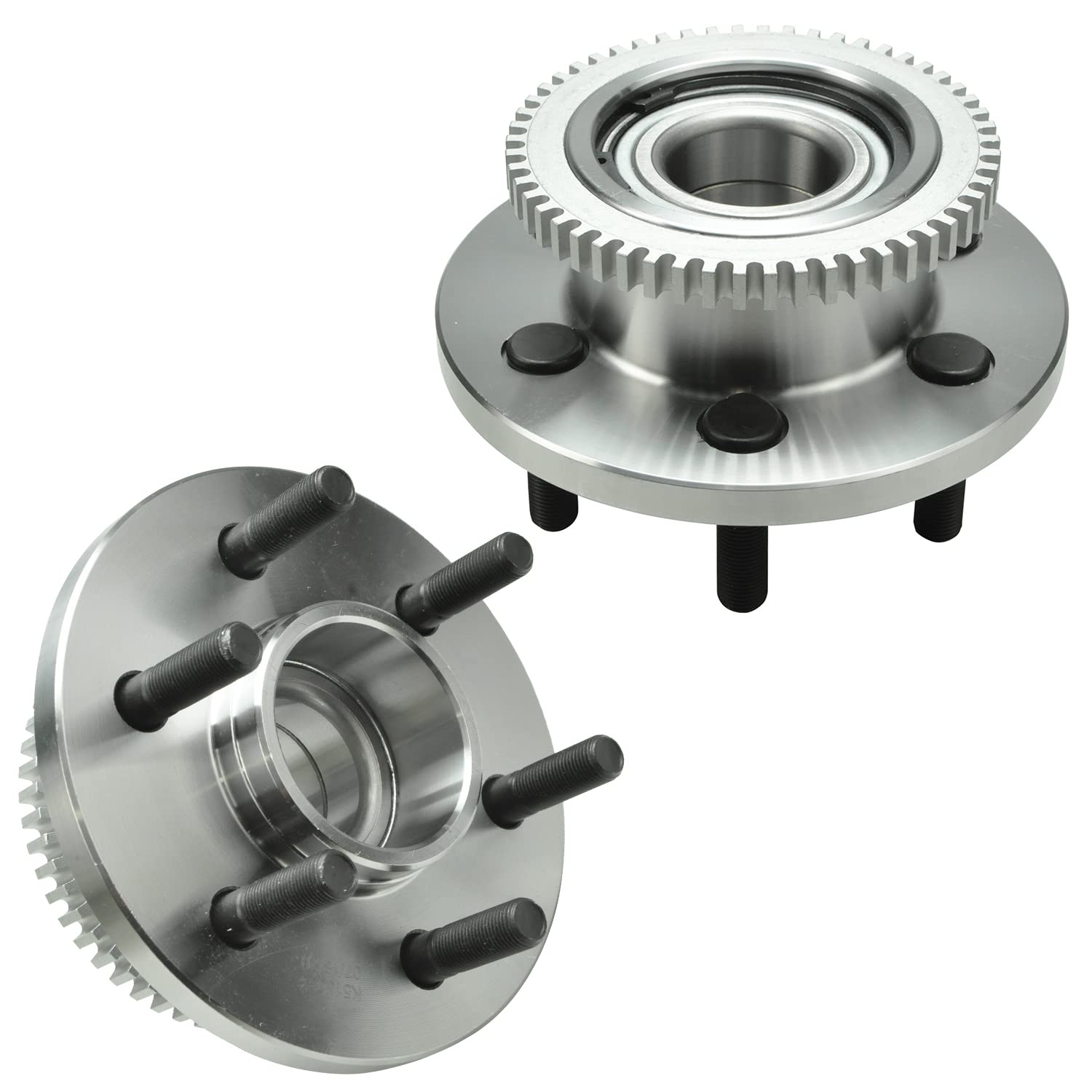 Detroit Axle - 2 Front Wheel Bearing Hub for 2WD 1997-2004 Dodge Dakota, 1999-2003 Durango, Wheel Hub Bearings Assembly Set Repl