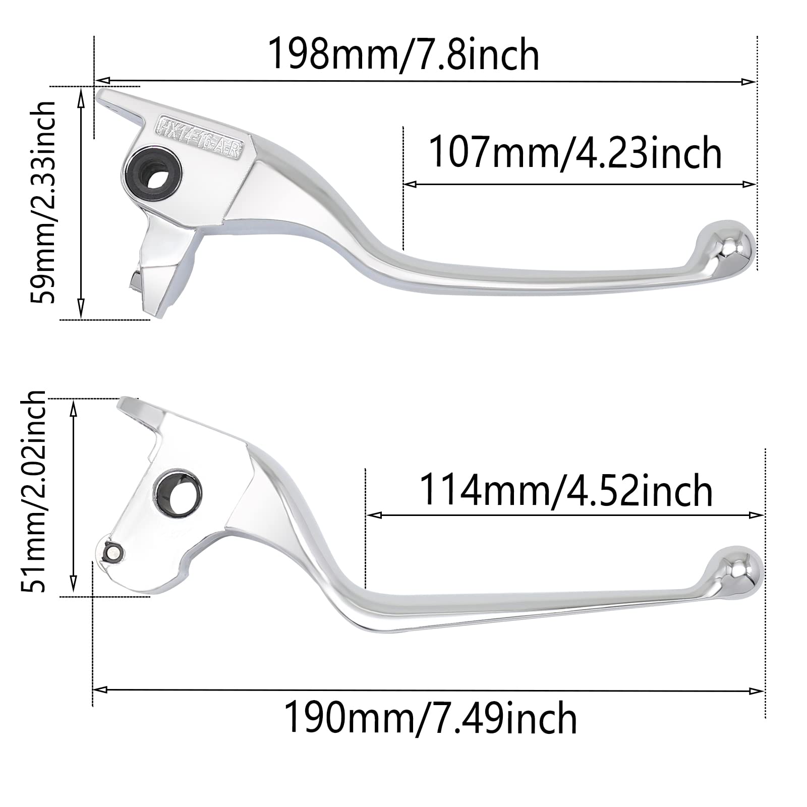 JUNJUMOTO Motorcycle Hand Brake Clutch Levers Compatible with Harley Touring Street Glide Electra Glide 2014-2016 Road Glide 201