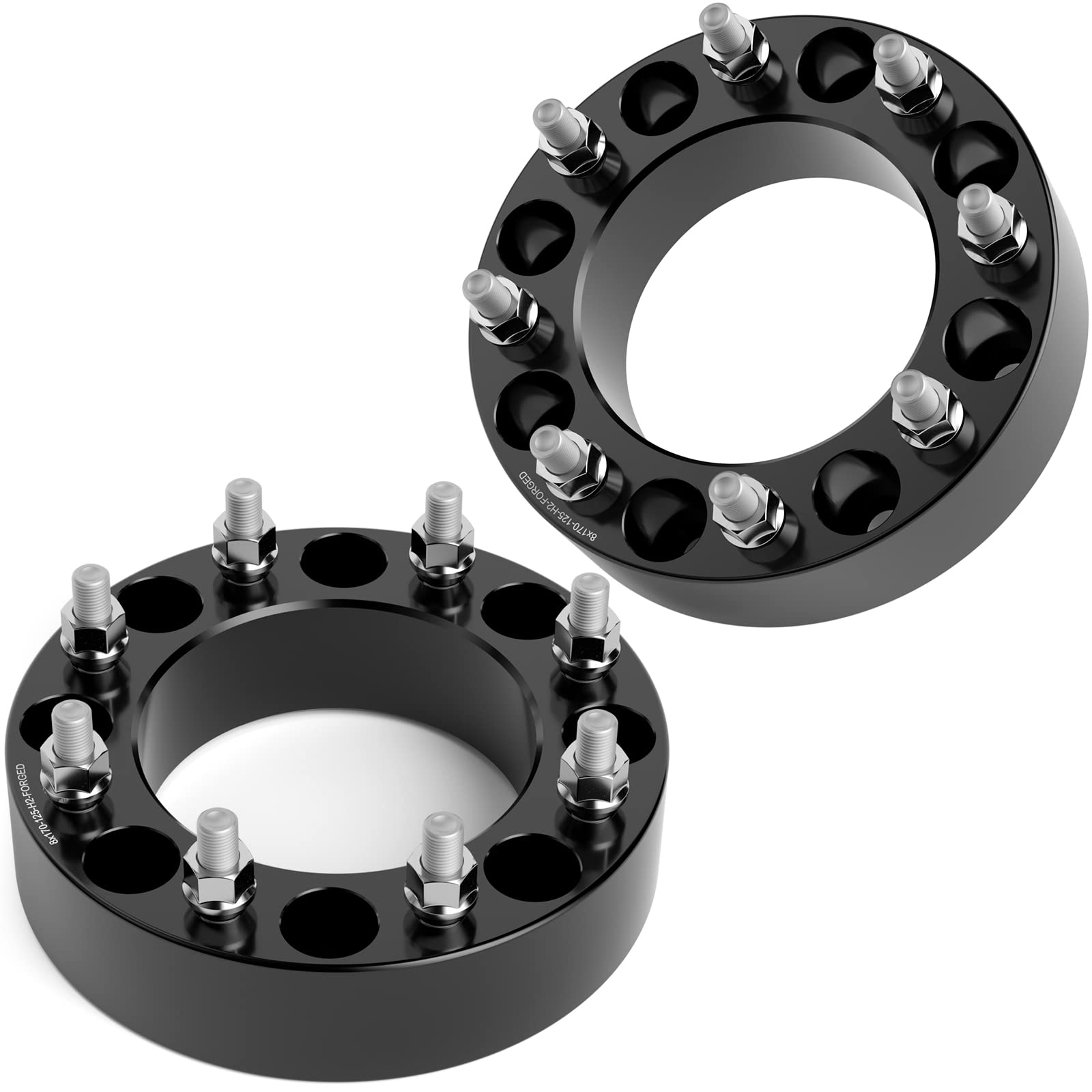 Ksp 8X170 Wheel Spacers For F250 F350 2003-2024, 2''(50.8Mm) Heavy Duty Tire Spacers With 14Mmx1.5 Studs 125Mm Center Bore, Forg