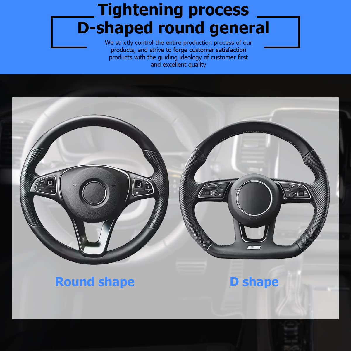 Bling Leather Steering Wheel Cover, Colorful Rhinestones Elastic Steering Wheel Protector, Pu Soft Leather With Crystal Diamond, Sparkling Car Accessories For Most Cars (Gray)