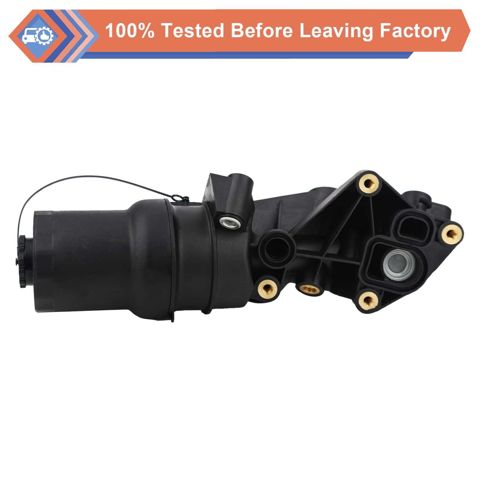 ZONFANT Engine Oil Filter Base Housing Assembly Compatible with Audi TT RS Quattro Volkswagen Jetta Passat Beetle Golf Rabbit Re