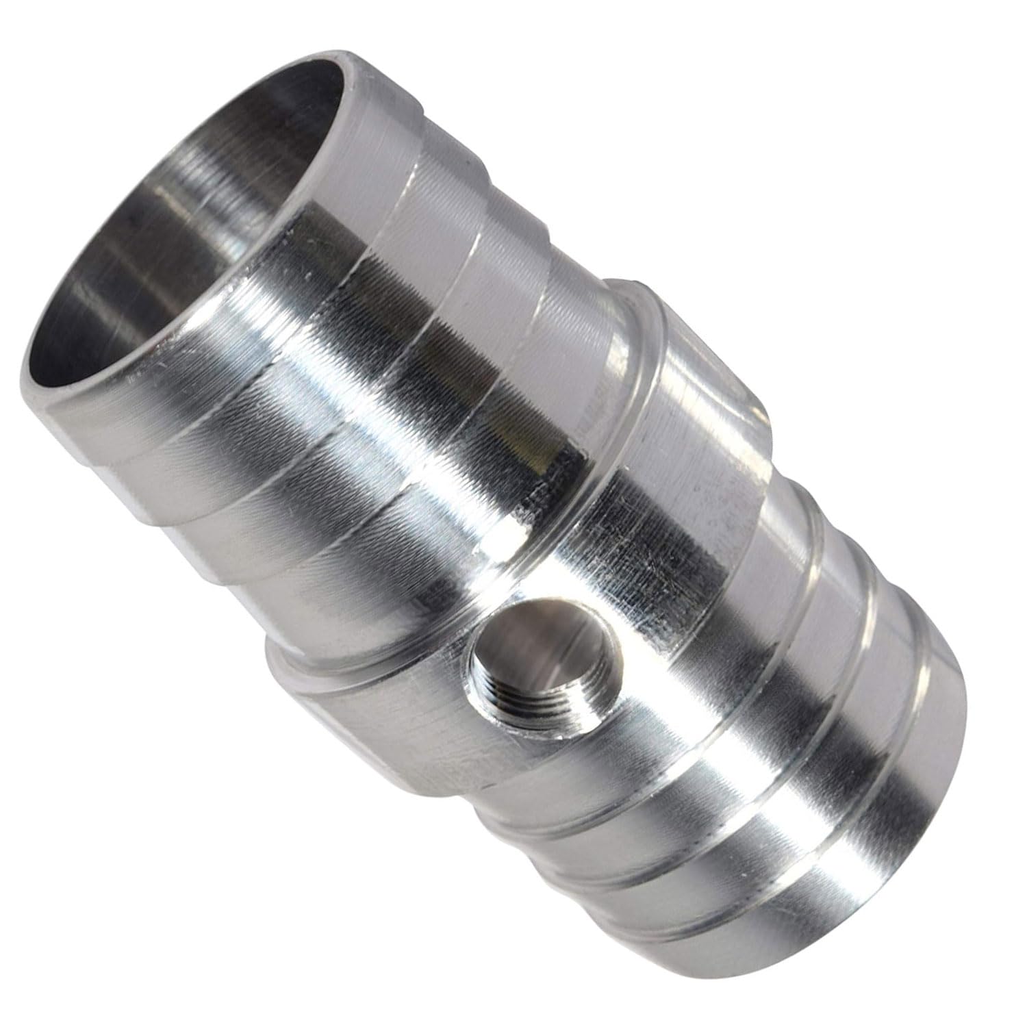 Ict Billet Radiator Hose Barb Coupler With 1/8'' Npt Port 1-1/4'' Steam Tube Adapter For Ls Swap Steam/Coolant Crossover Splice