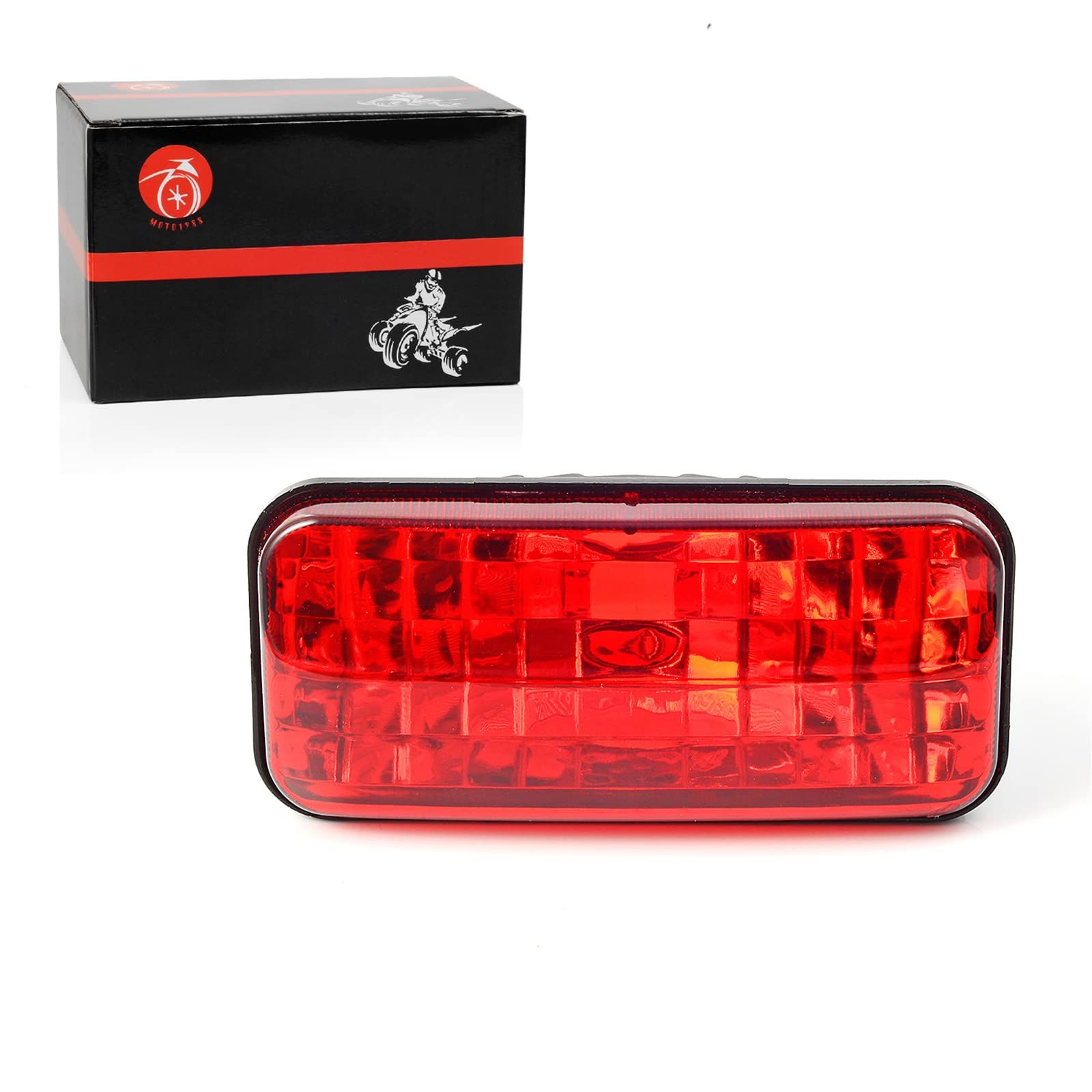 MOTO1988 Rear Tail Light for Honda Rancher 350 ES & Foreman Rubicon 500 - Red, 33710-HN5-670, Fits 2000-2004 Models