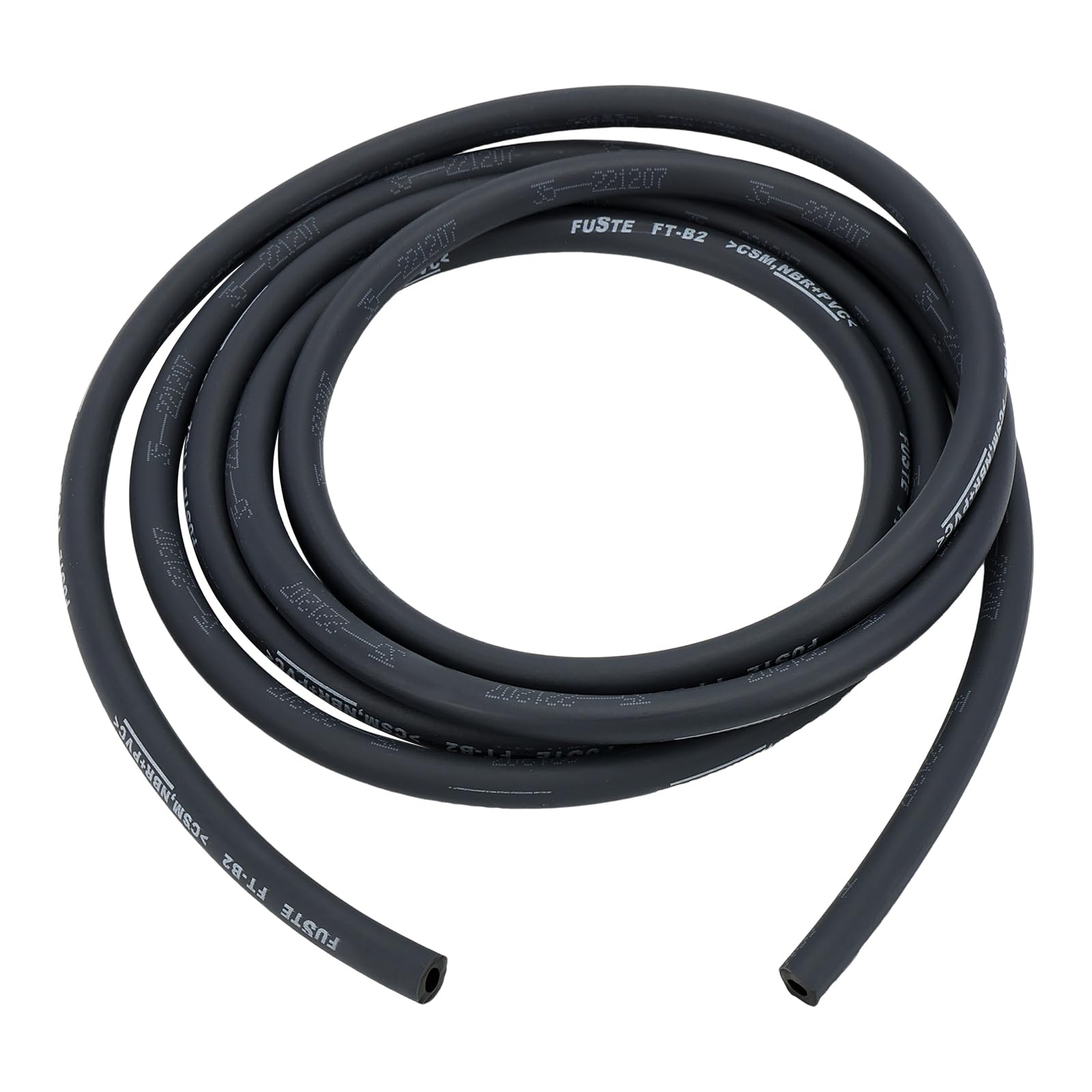 Wetenex 1/8'' Fuel Line Gas Line 10 Feet Long with 10 Clamps for Kawasaki EZGO Snowmobile Lawn Mowers Tractors Bike Scooter ATV