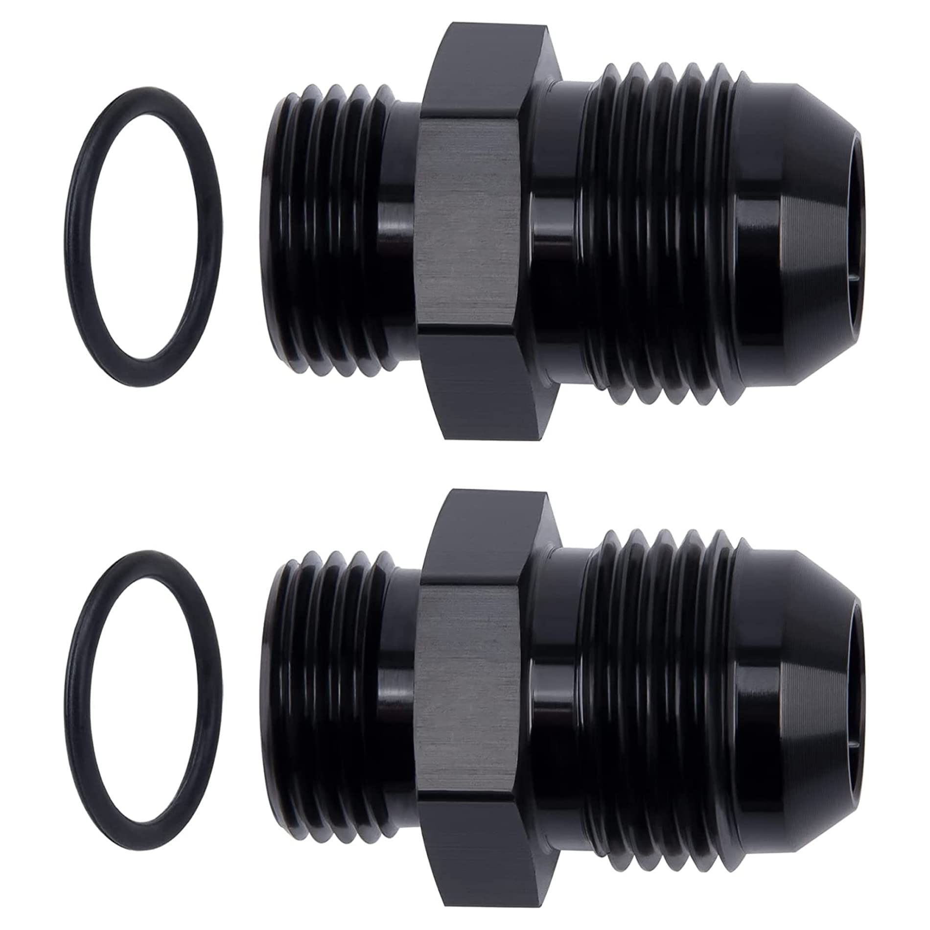 Evil Energy 12An Flare To An10 Orb Male O-Ring Fitting Adapter 2Pcs