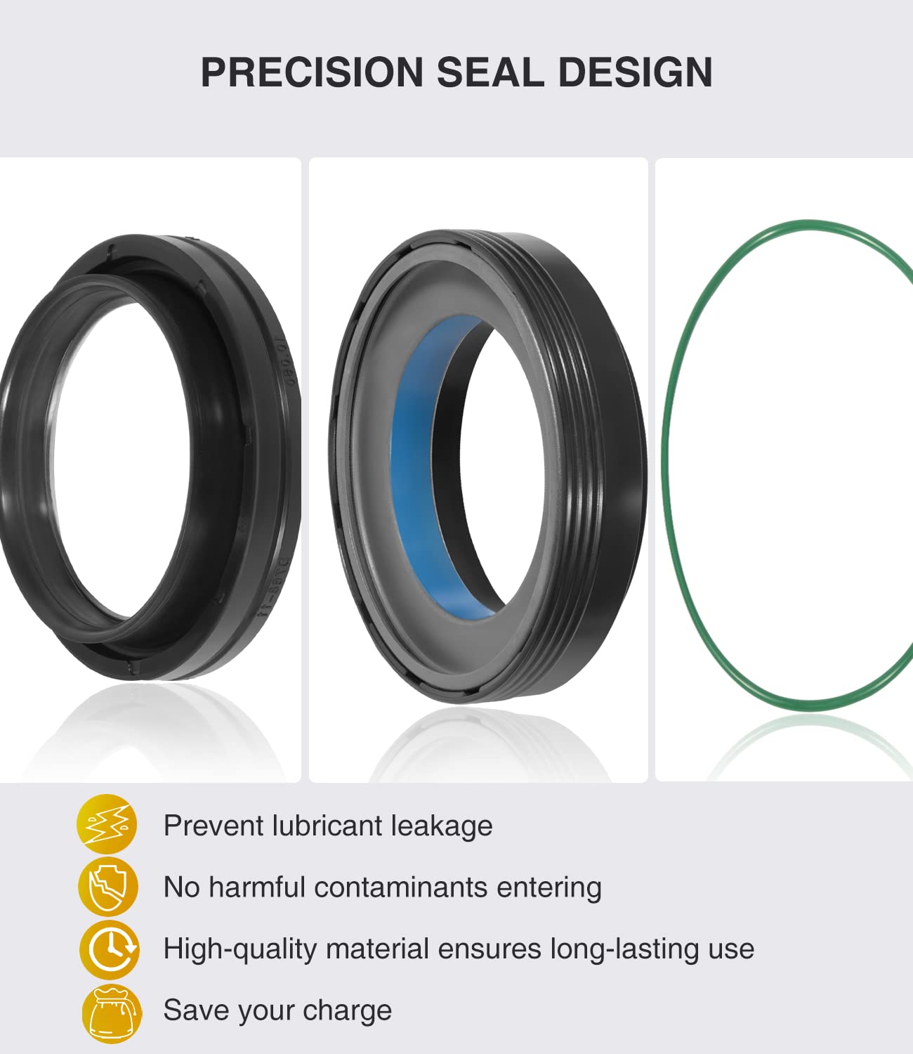 Front Axle Knuckle Tube Seal Kit - Fit For Ford 1998-2004 F250 F350 F450 F550 Super Duty Excursion Dana 50 60 Front Axle Knuckle