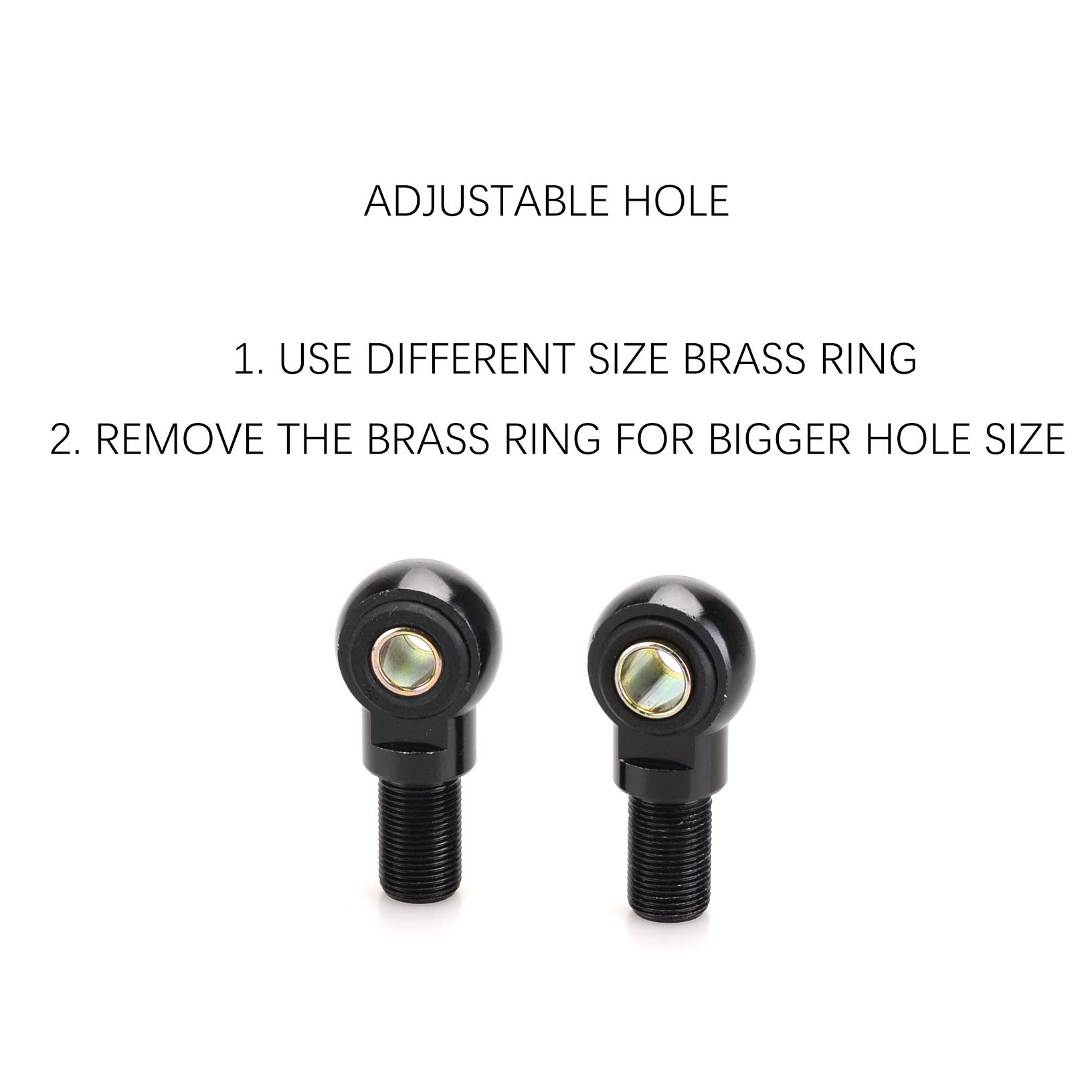Mallofusa 13.5 Inch 340mm Pair Motorcycle Spring Shock Absorber Suspension Universal Compatible For Honda Yamaha ATV Go Kart
