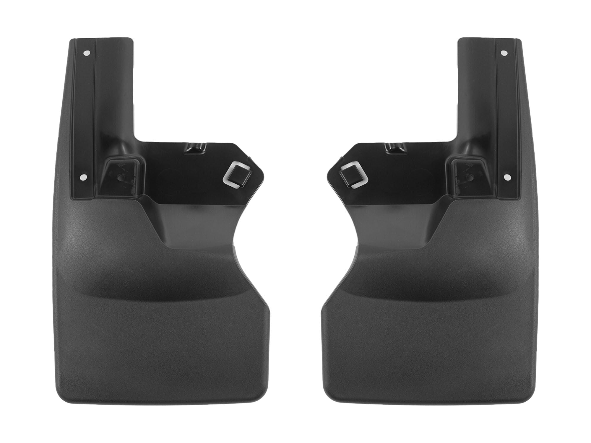WeatherTech Custom No Drill Splash Guard MudFlaps for Jeep Gladiator  Rear Pair (120112), Black