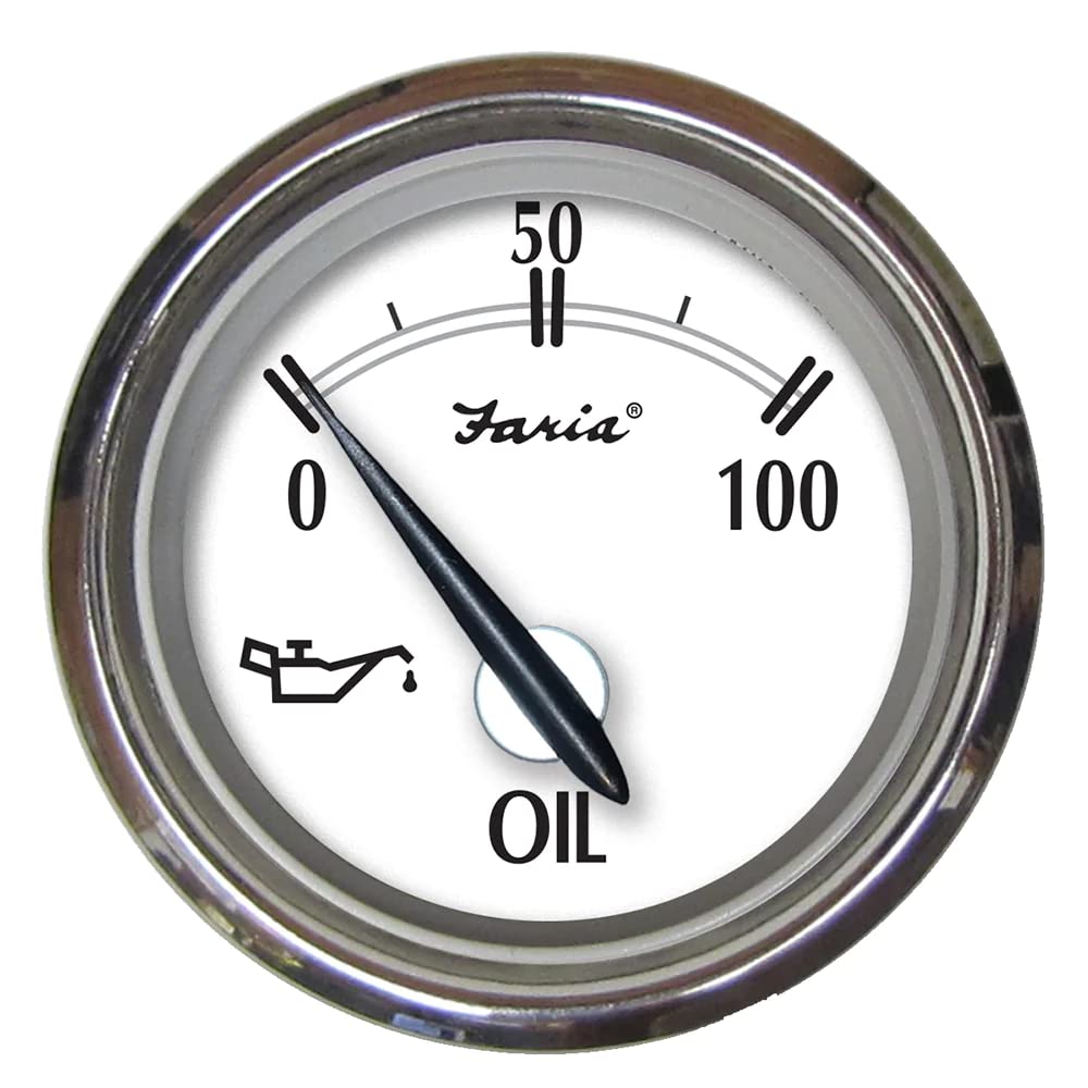 Faria Newport Ss 2 Oil Pressure Gauge - 0 To 100 Psi