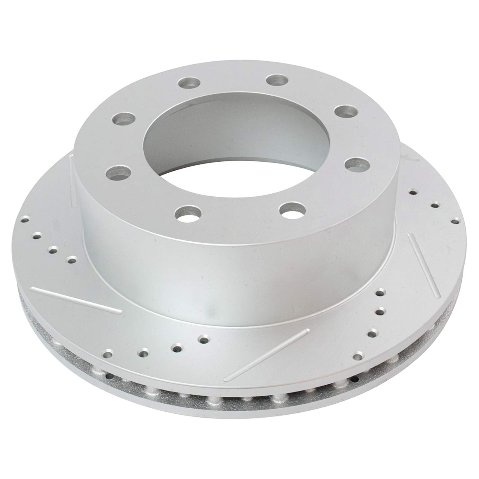 Trq Rear Performance Brake Rotors Set Premium G-Coated Compatible With 2000-2005 Ford Excursion 1999-2004 F-250 Super Duty F-350