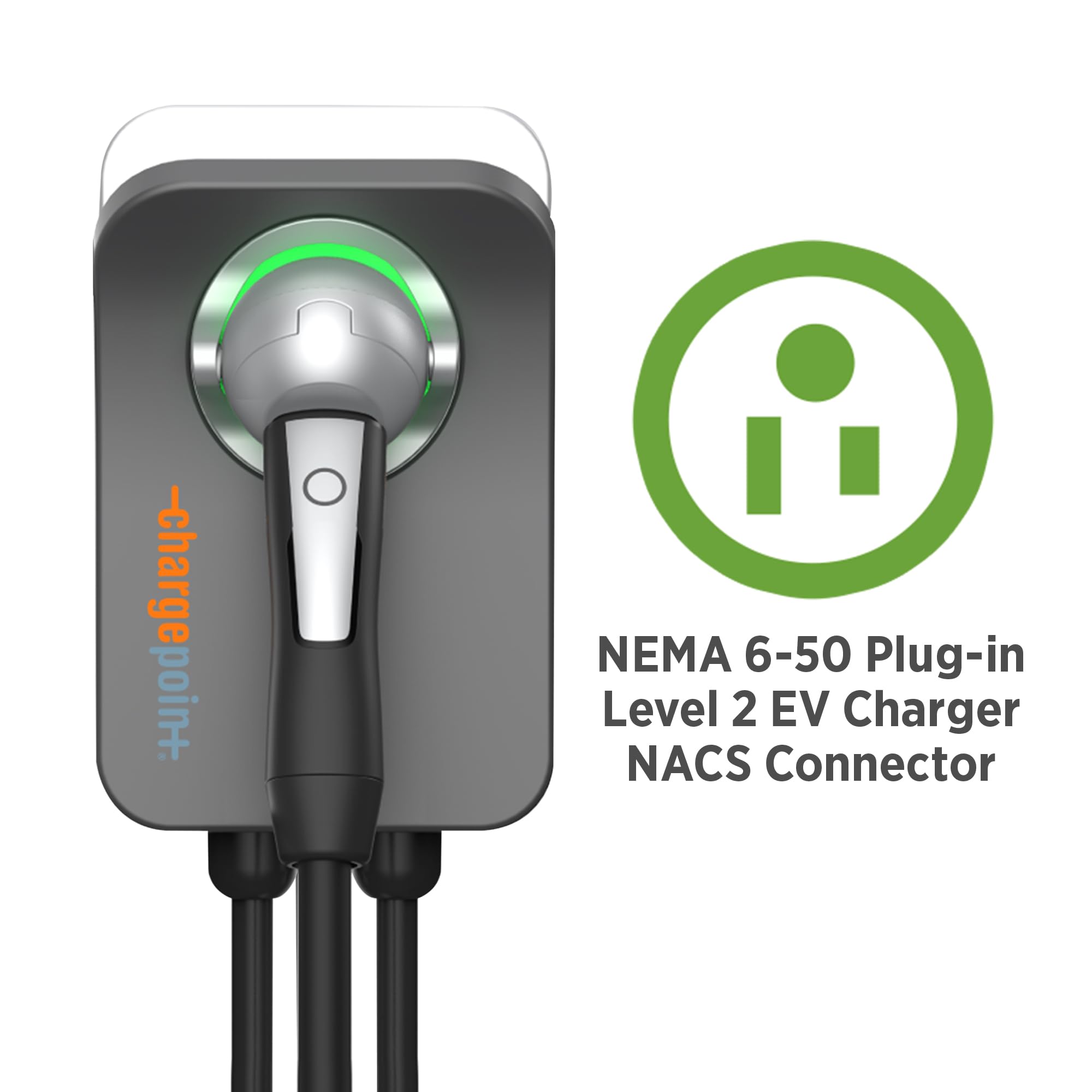Chargepoint Homeflex Level 2 Ev Charger Nacs, Nema 6-50 Electric Car Charger Compatible With Tesla